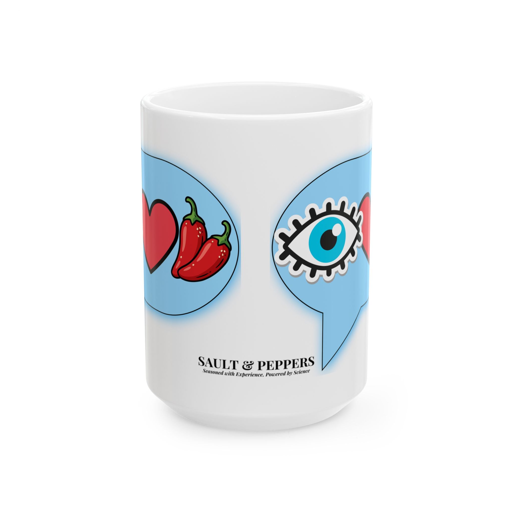 Blue Eye Love Peppers Mug (11oz)