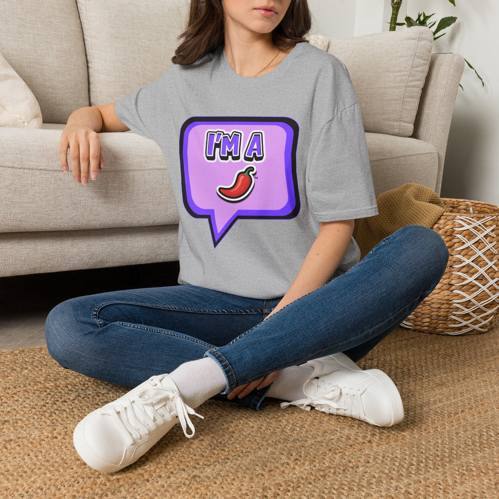 Purple "I’m A Pepper" Bubble Chat T-Shirt