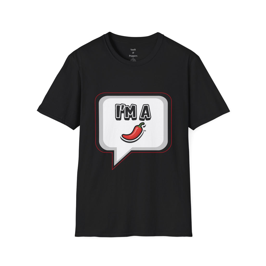 Black Chat Bubble "I'm A Pepper" T-Shirt