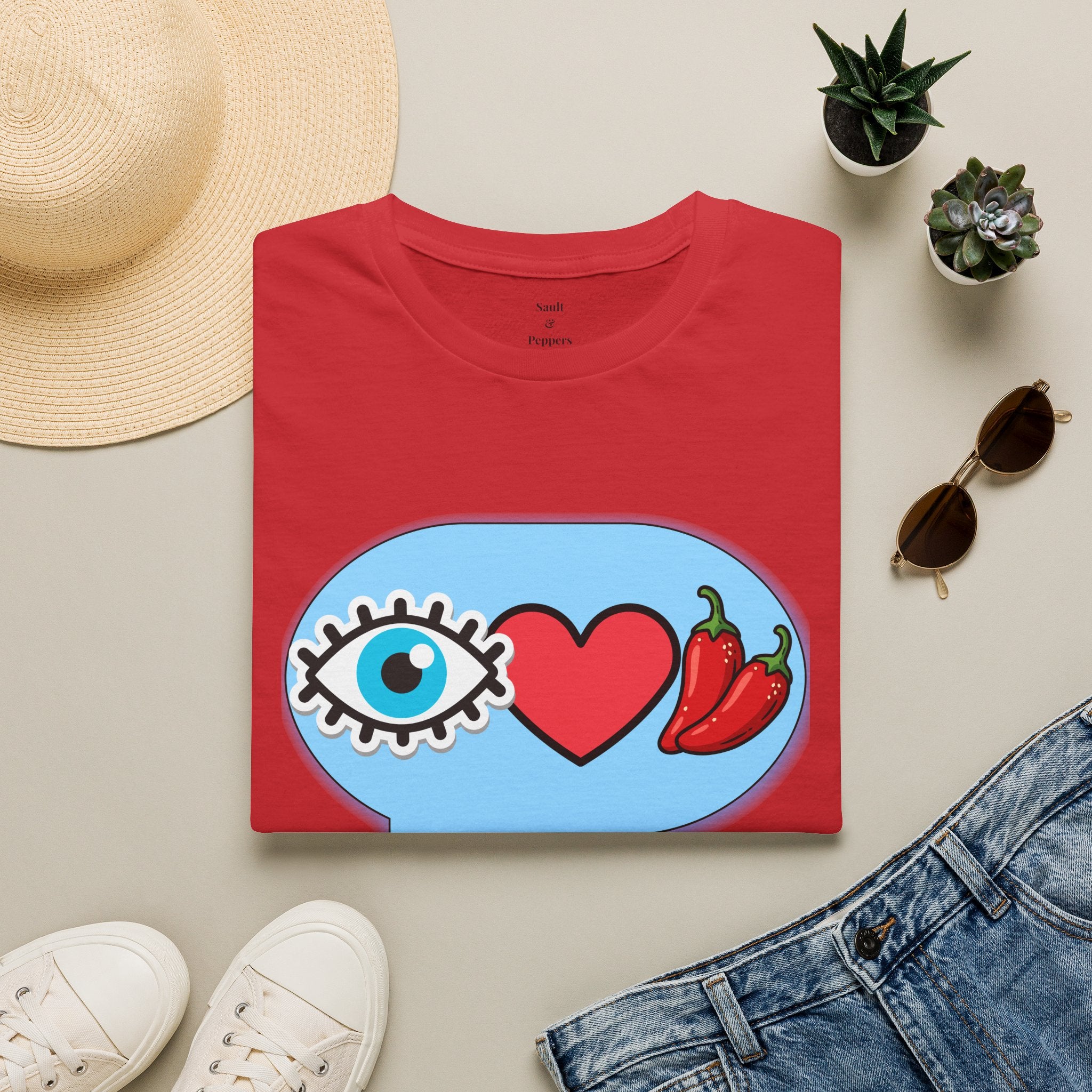 Blue Eye Love Peppers T-Shirt