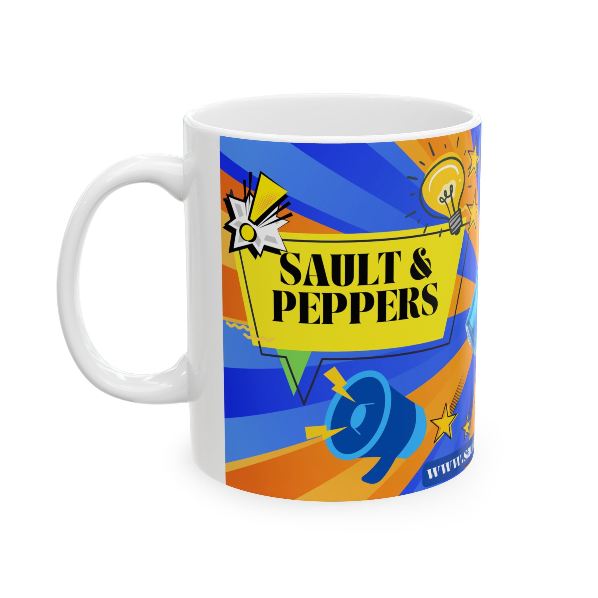 Sault & Peppers Branded Ceramic Coffee Mug (11oz/15oz)