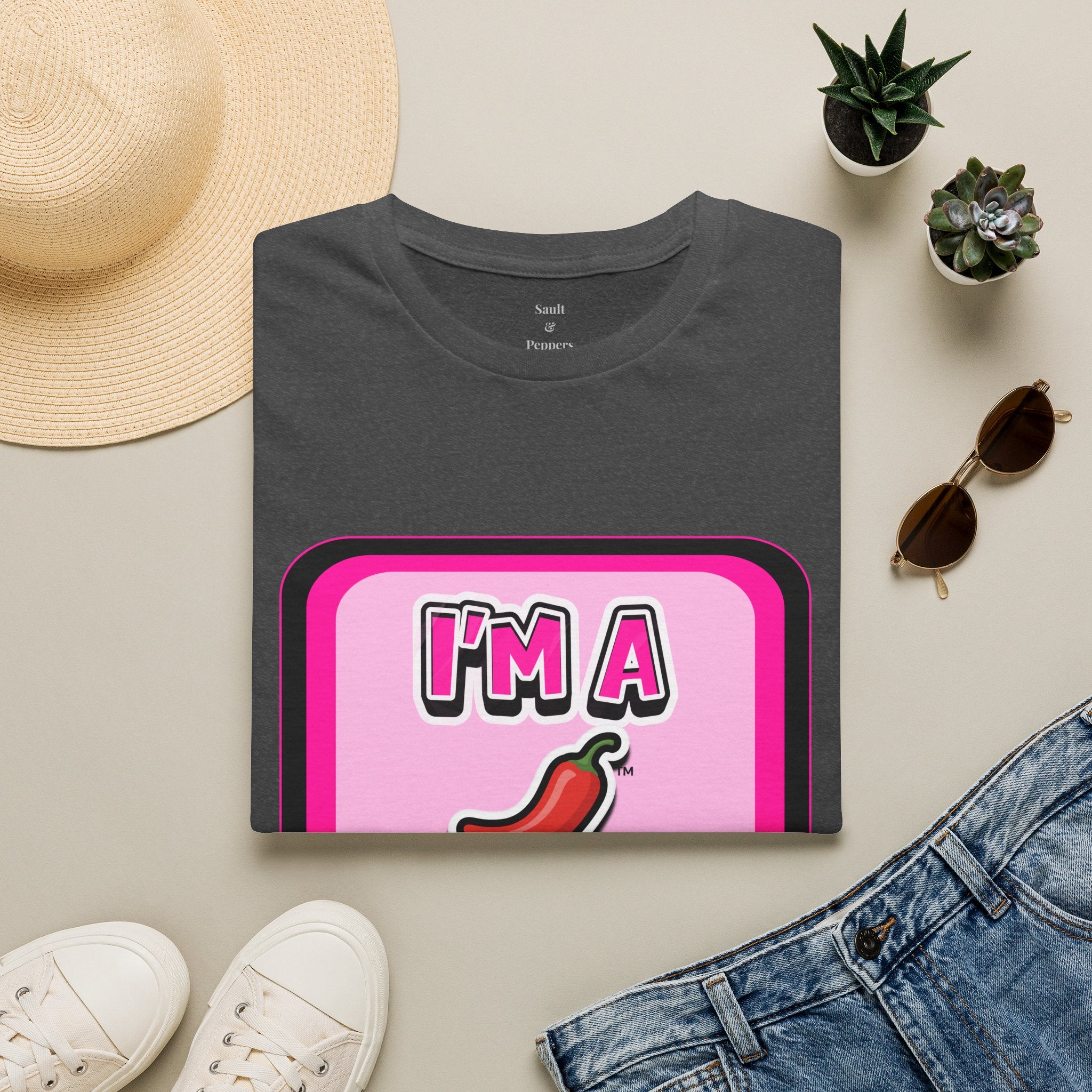 Pink "I’m A Pepper"  Bubble Chat T-Shirt