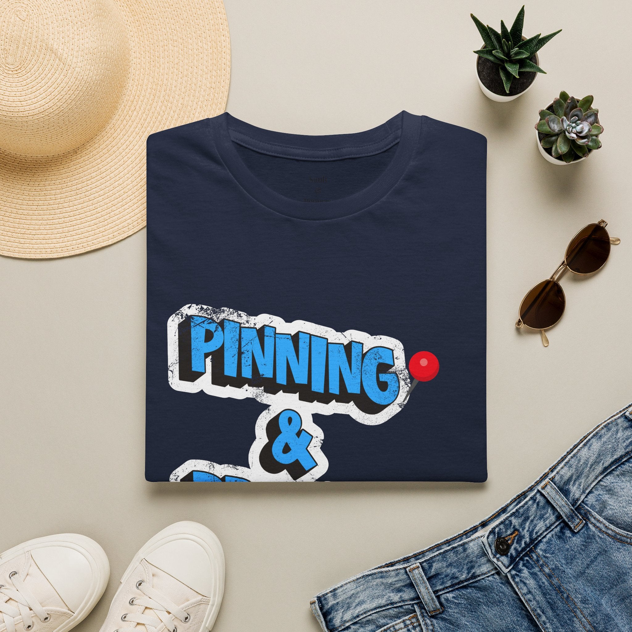 Pinning & Praying T-shirt Blue/Yellow