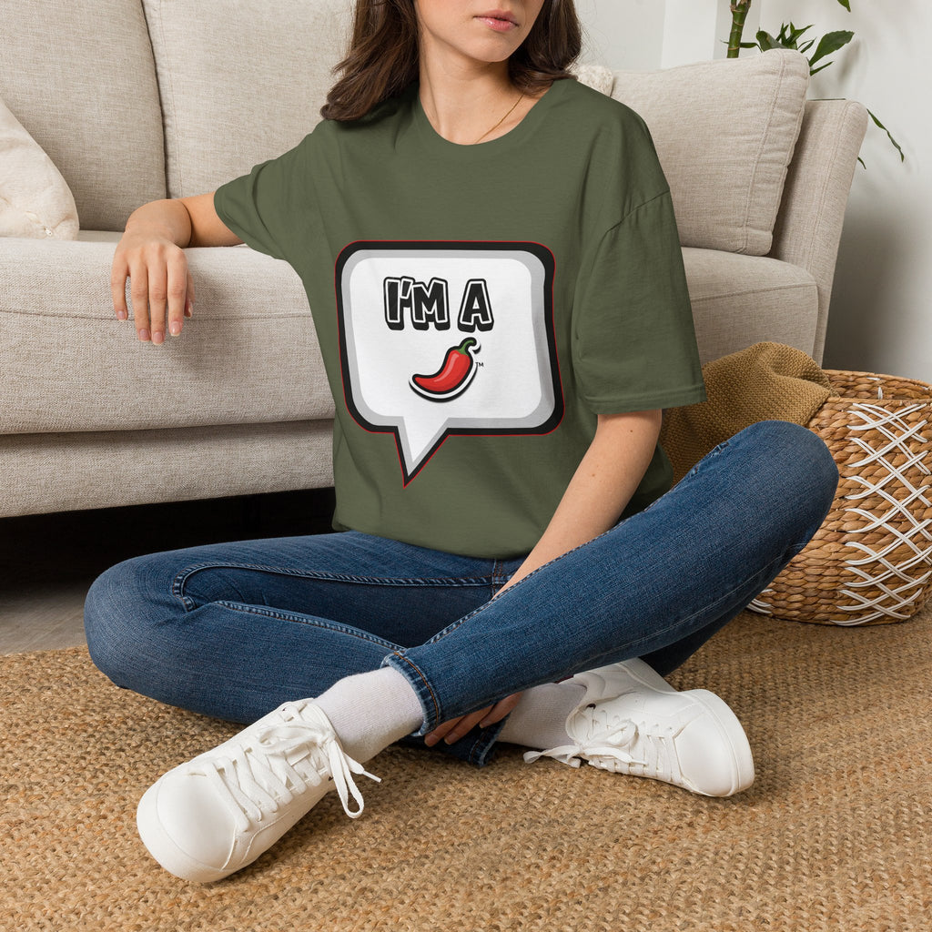 Black Chat Bubble "I'm A Pepper" T-Shirt