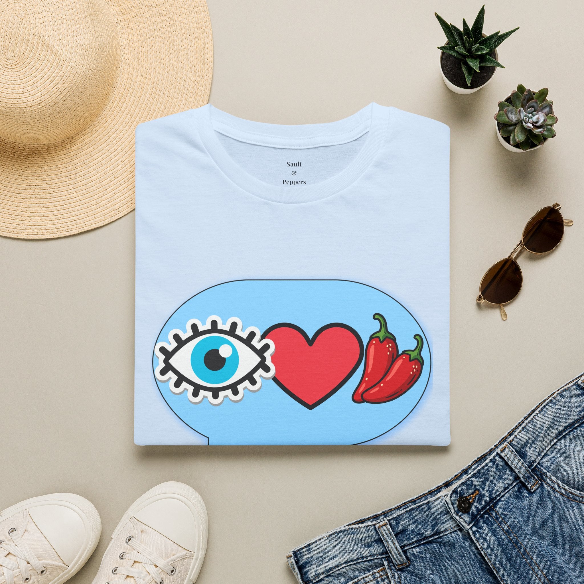 Blue Eye Love Peppers T-Shirt