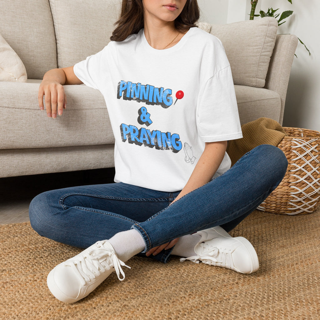 Pinning & Praying T-shirt Blue/Yellow