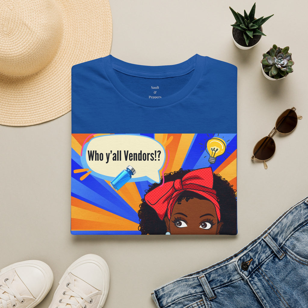 Who y'all Vendors!? Black girl Pop Art T-Shirt