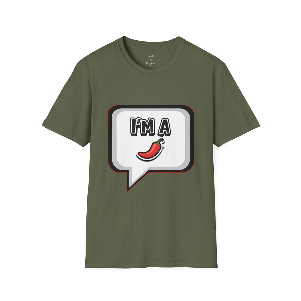 Black Chat Bubble "I'm A Pepper" T-Shirt