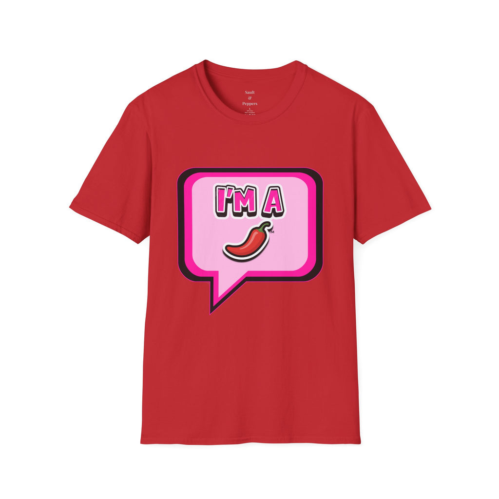 Pink "I’m A Pepper"  Bubble Chat T-Shirt