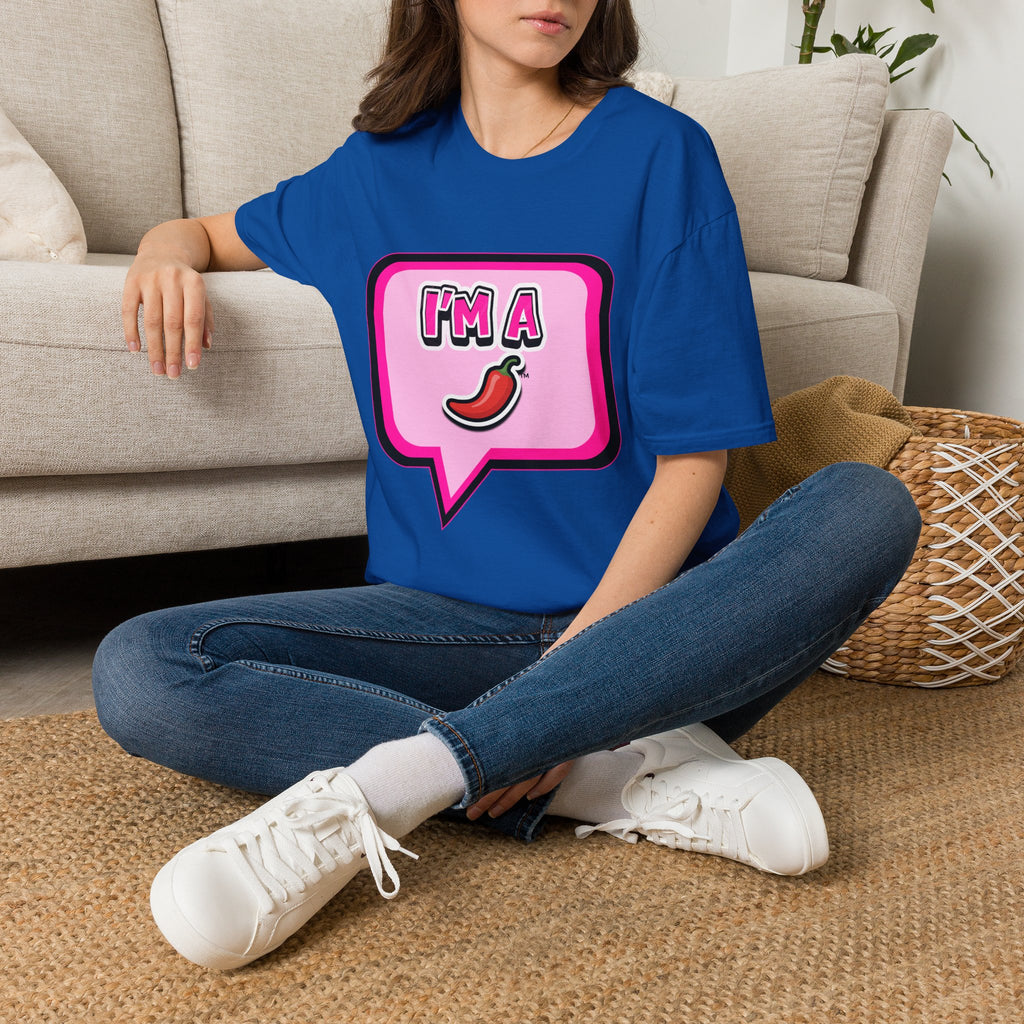 Pink "I’m A Pepper"  Bubble Chat T-Shirt