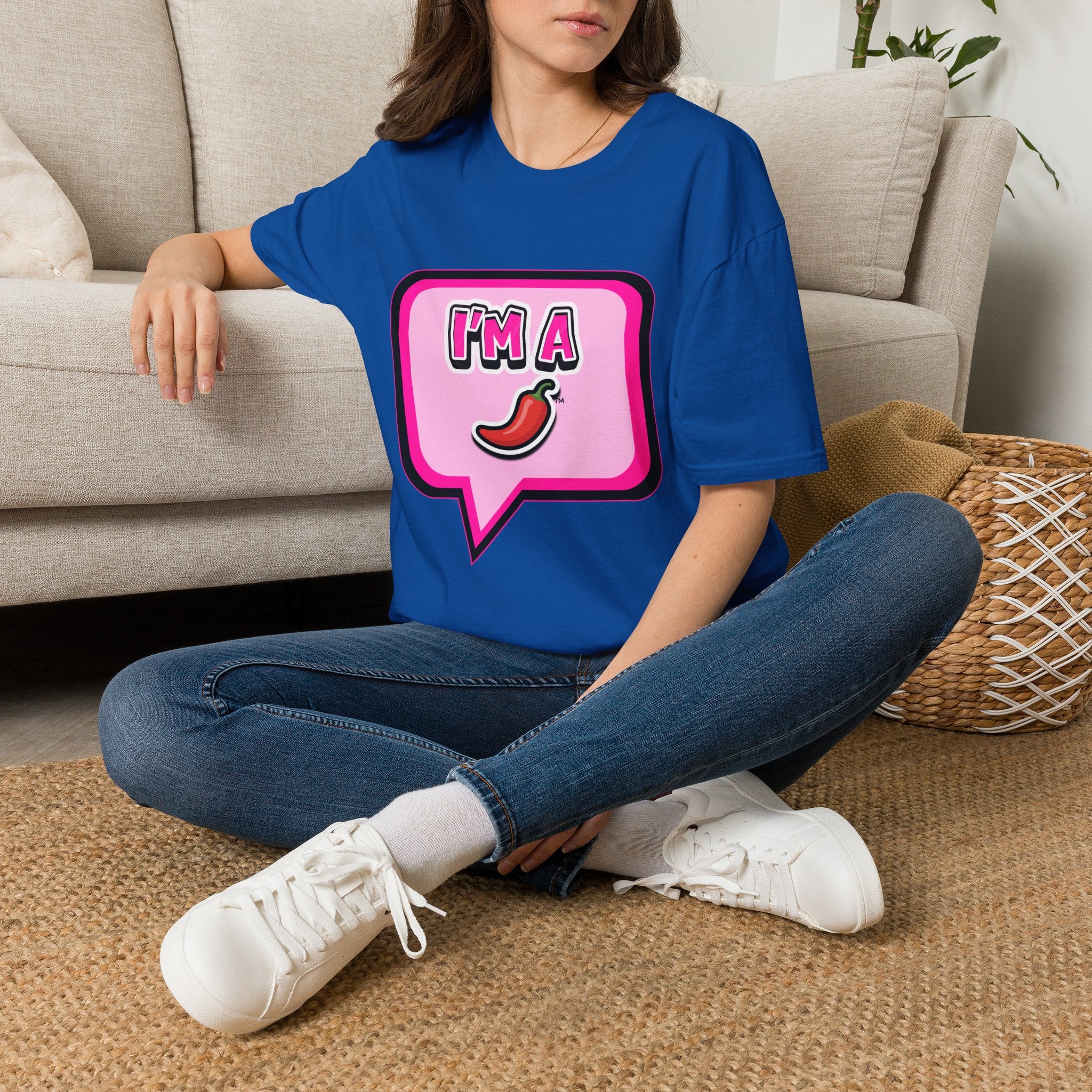 Pink "I’m A Pepper"  Bubble Chat T-Shirt