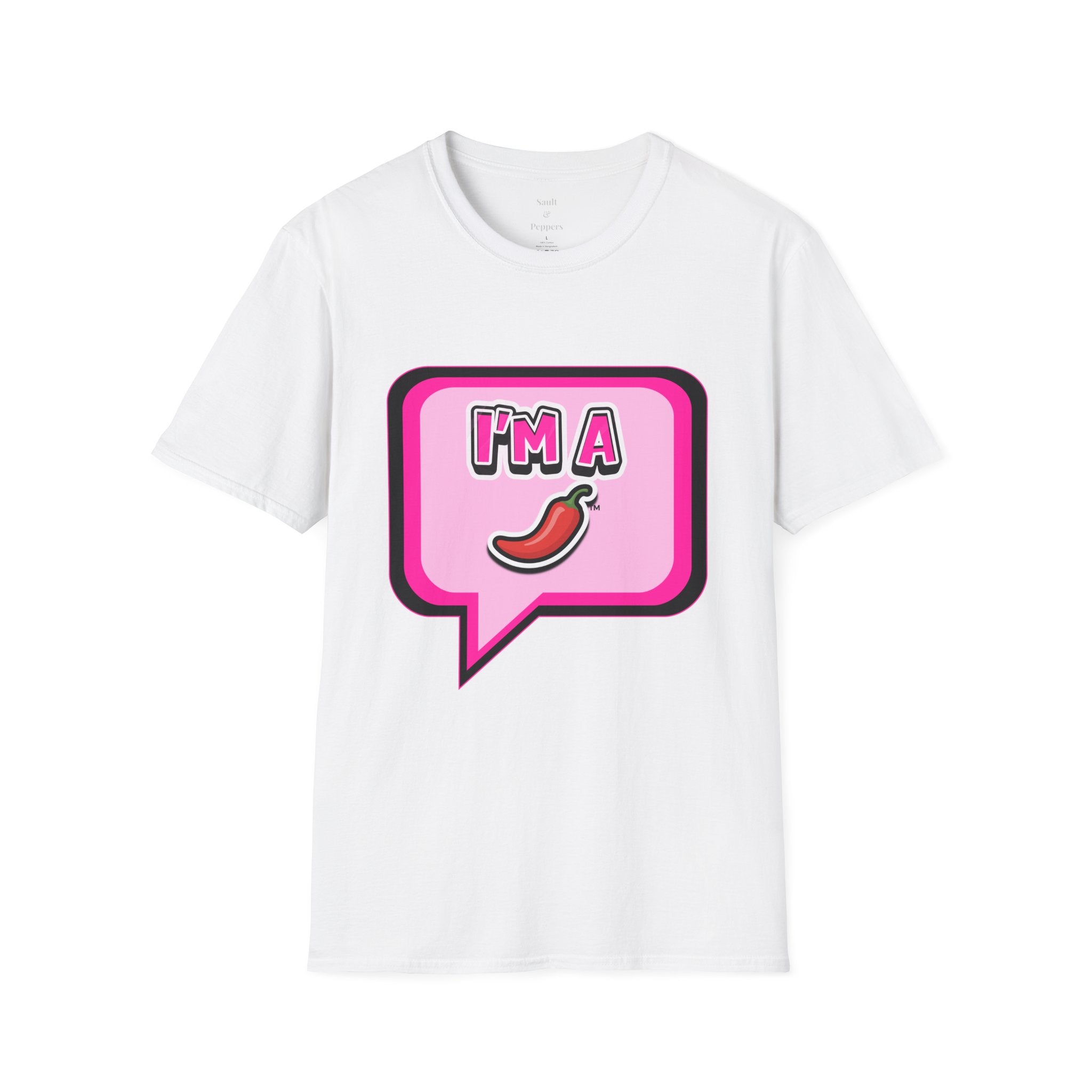 Pink "I’m A Pepper"  Bubble Chat T-Shirt
