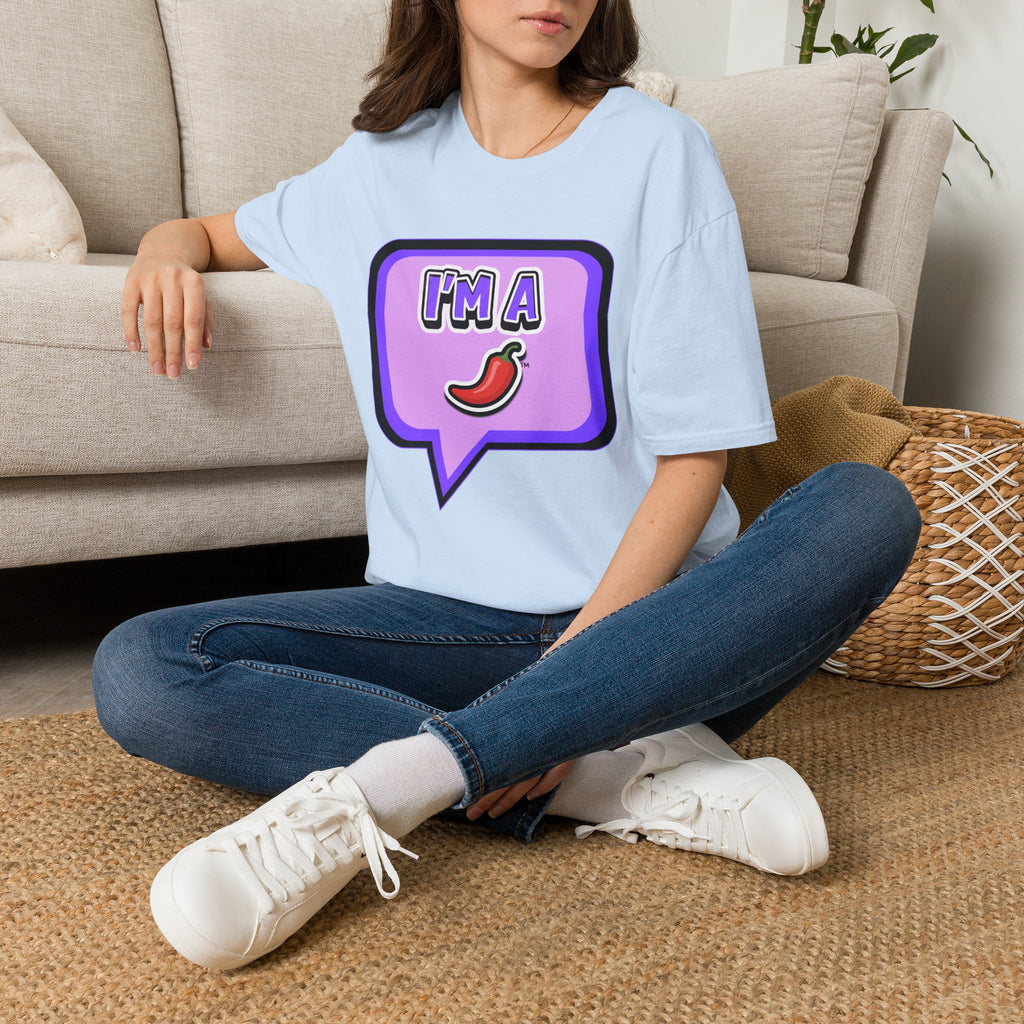 Purple "I’m A Pepper" Bubble Chat T-Shirt
