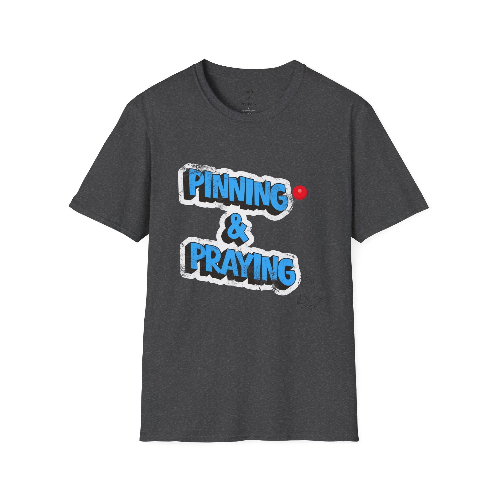 Pinning & Praying T-shirt Blue/Yellow