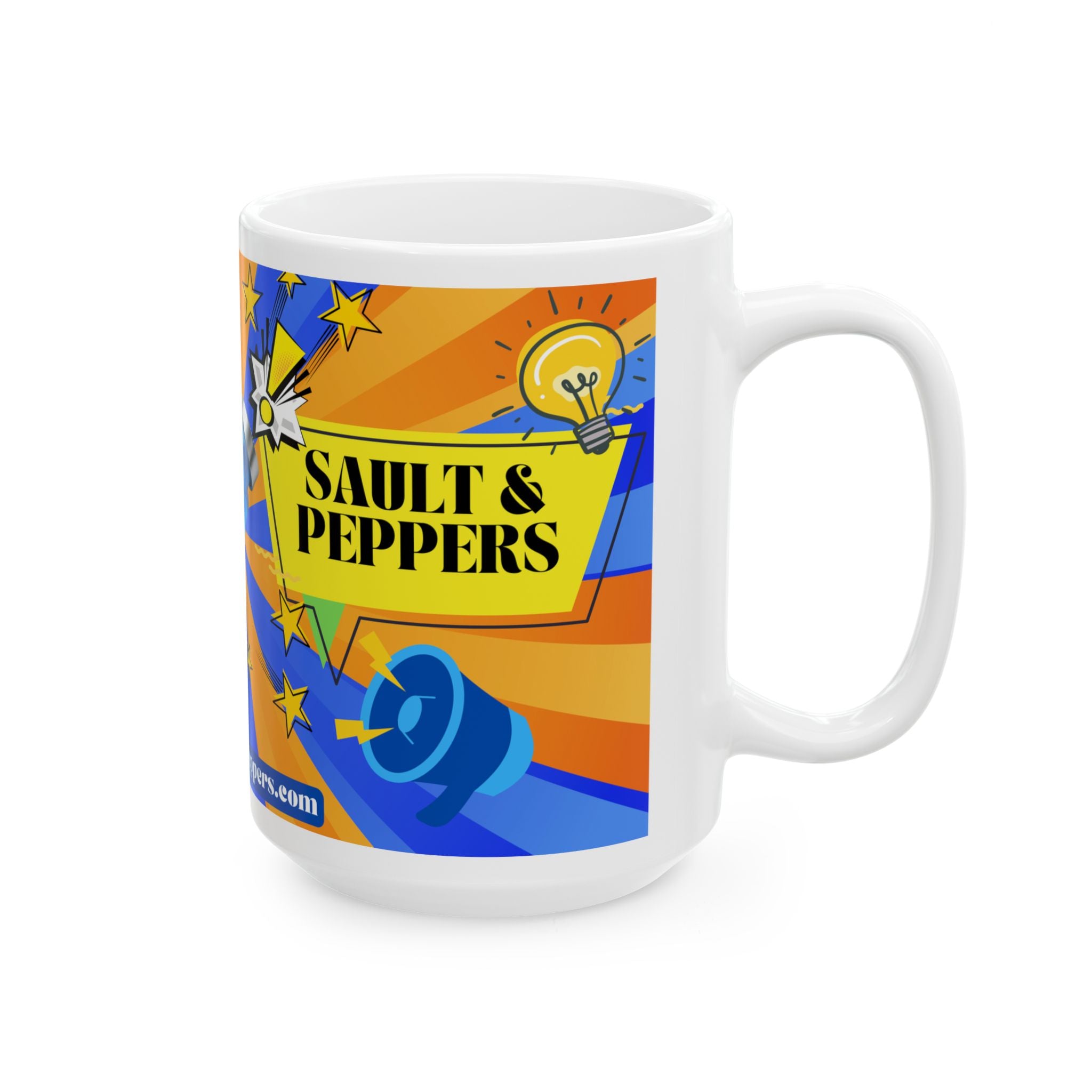 Sault & Peppers Branded Ceramic Coffee Mug (11oz/15oz)