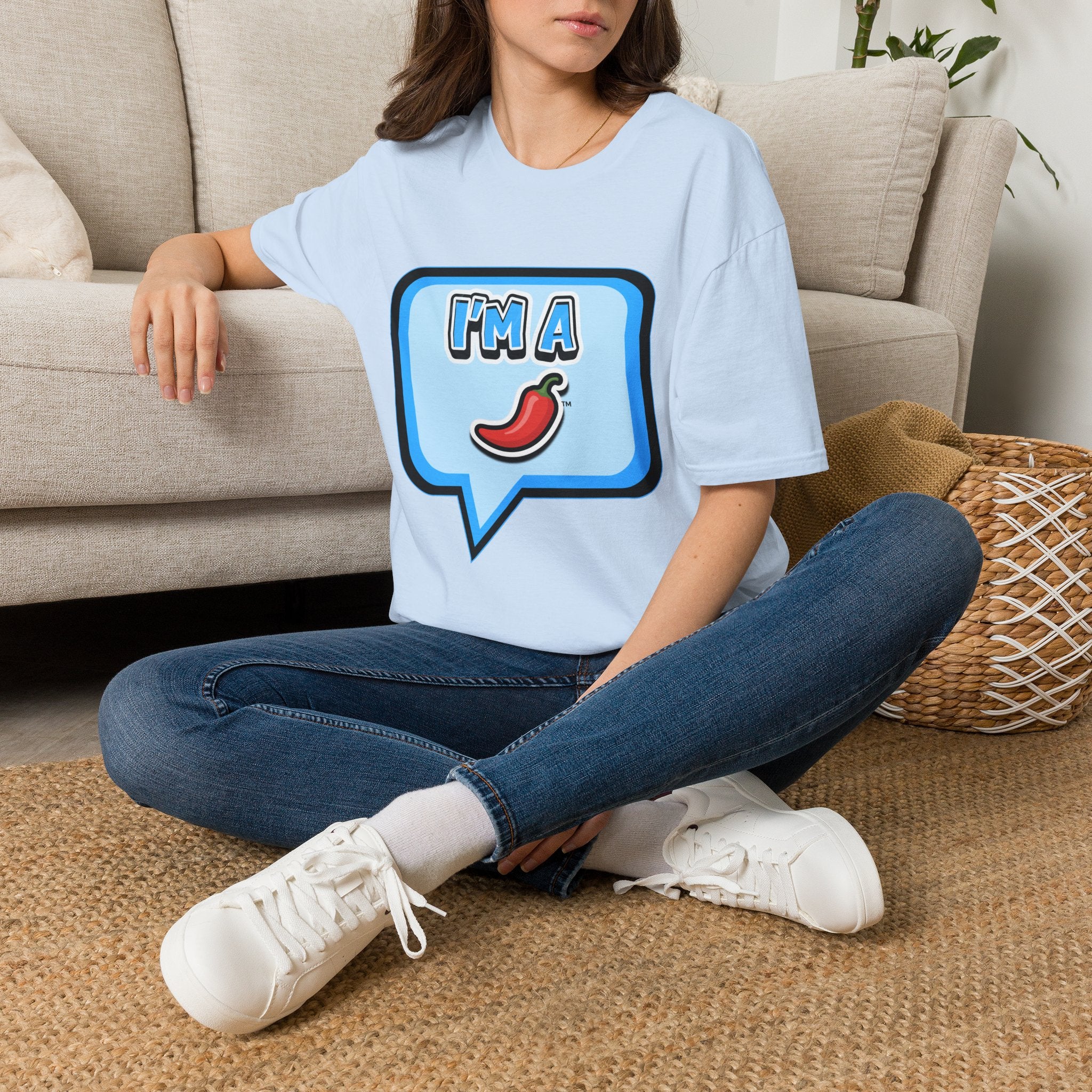 Blue Chat Bubble “I’m A Pepper” T-Shirt