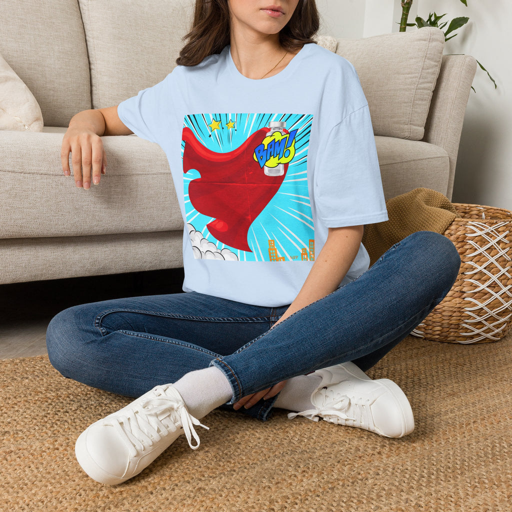 Superhero Peptide T-Shirt — "BAM!" Pop Art Design