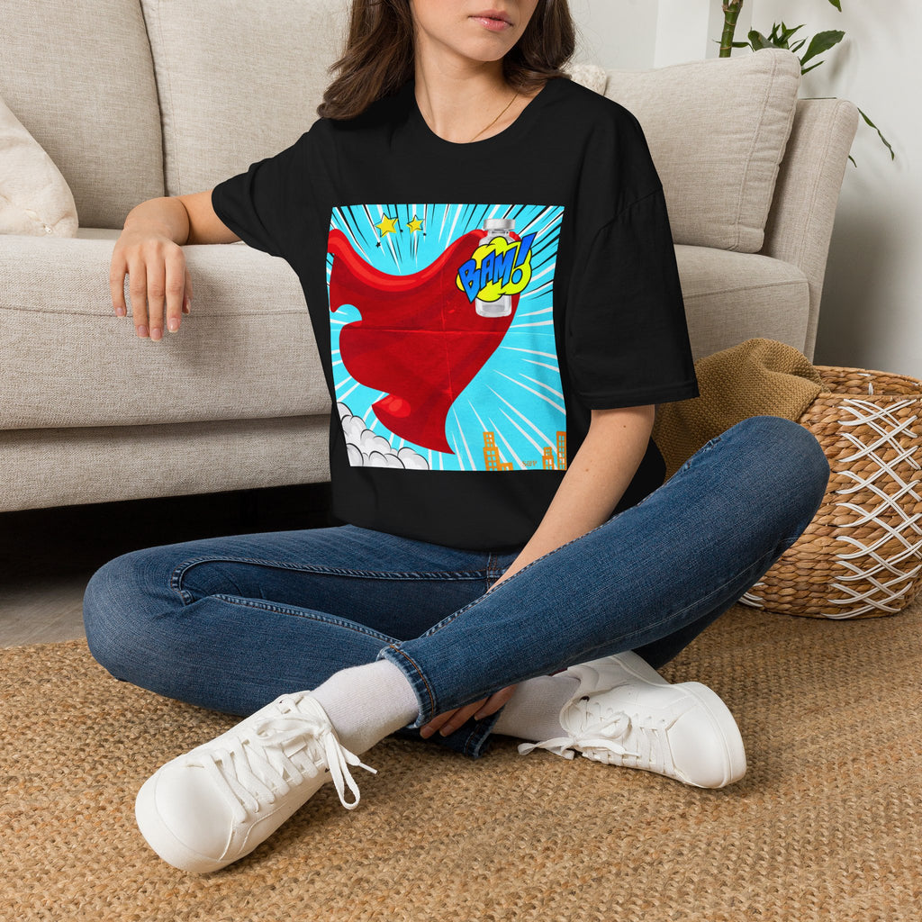Superhero Peptide T-Shirt — "BAM!" Pop Art Design
