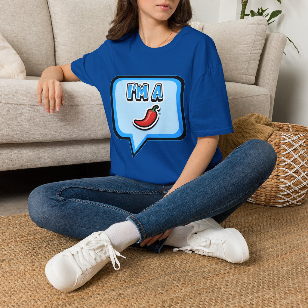 Blue Chat Bubble “I’m A Pepper” T-Shirt