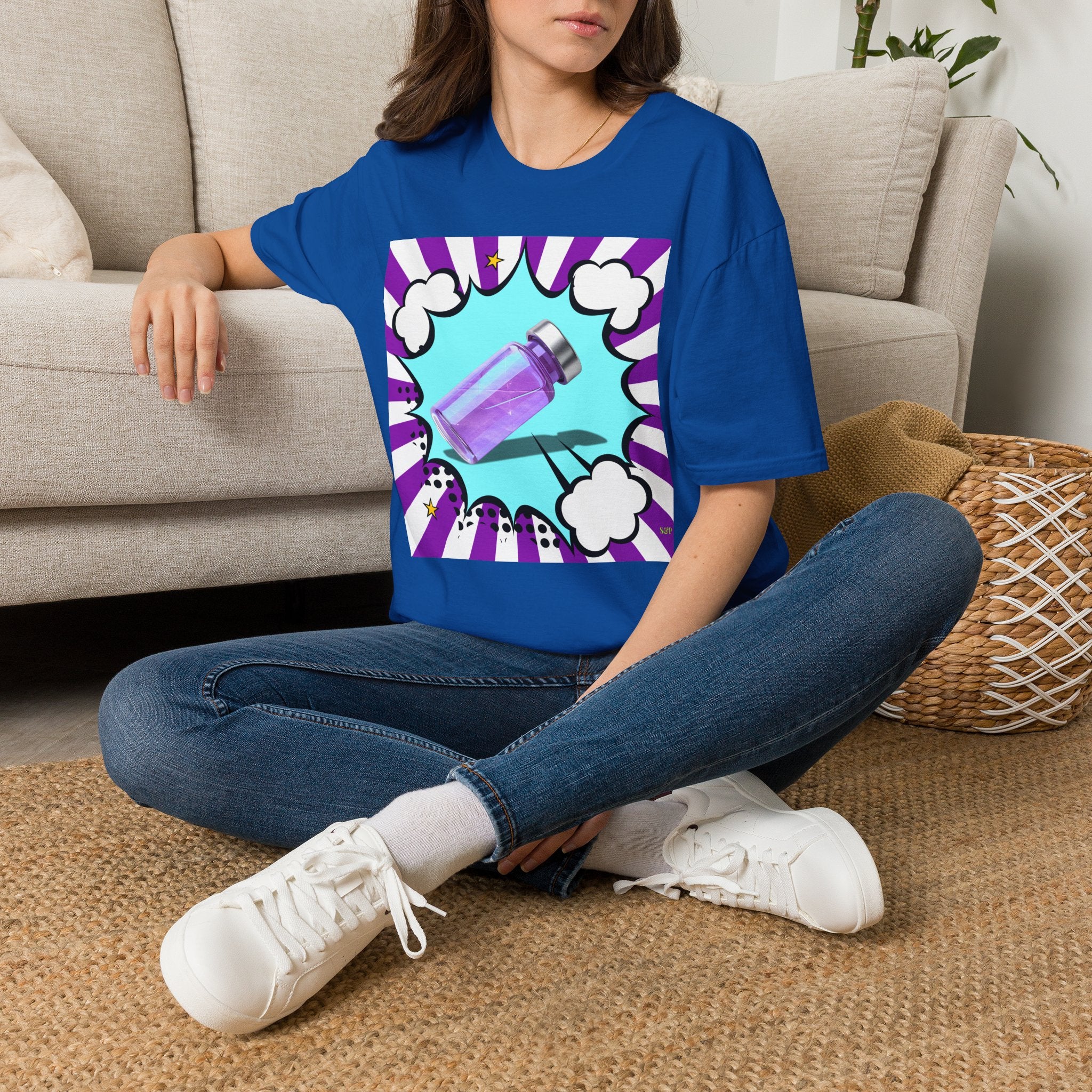 Purple Vial Pop Art T-Shirt