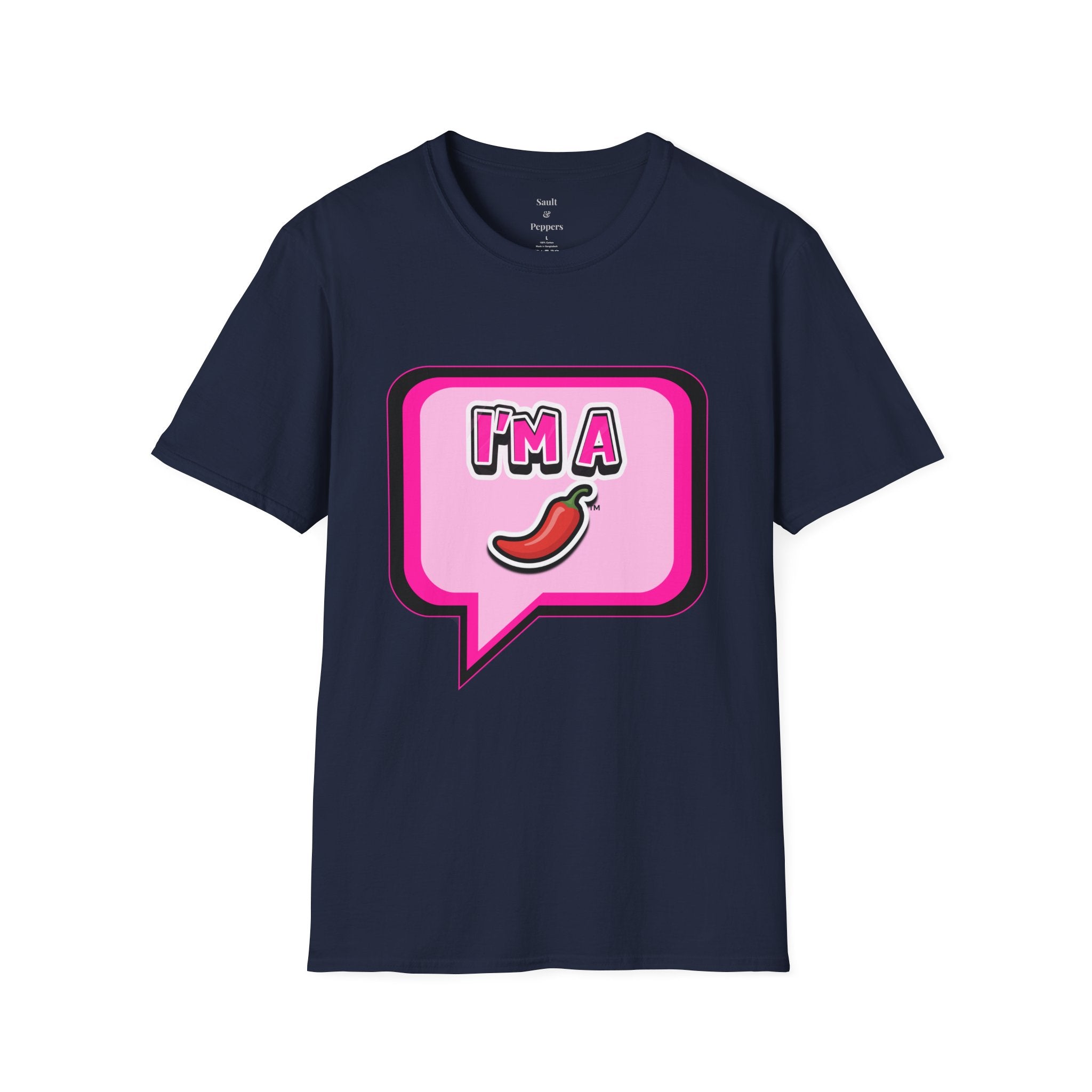 Pink "I’m A Pepper"  Bubble Chat T-Shirt