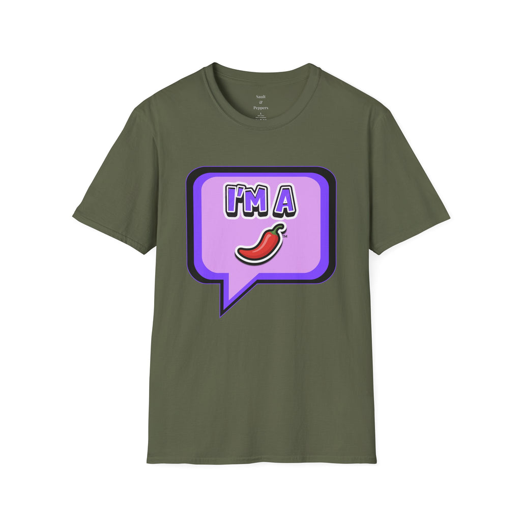Purple "I’m A Pepper" Bubble Chat T-Shirt