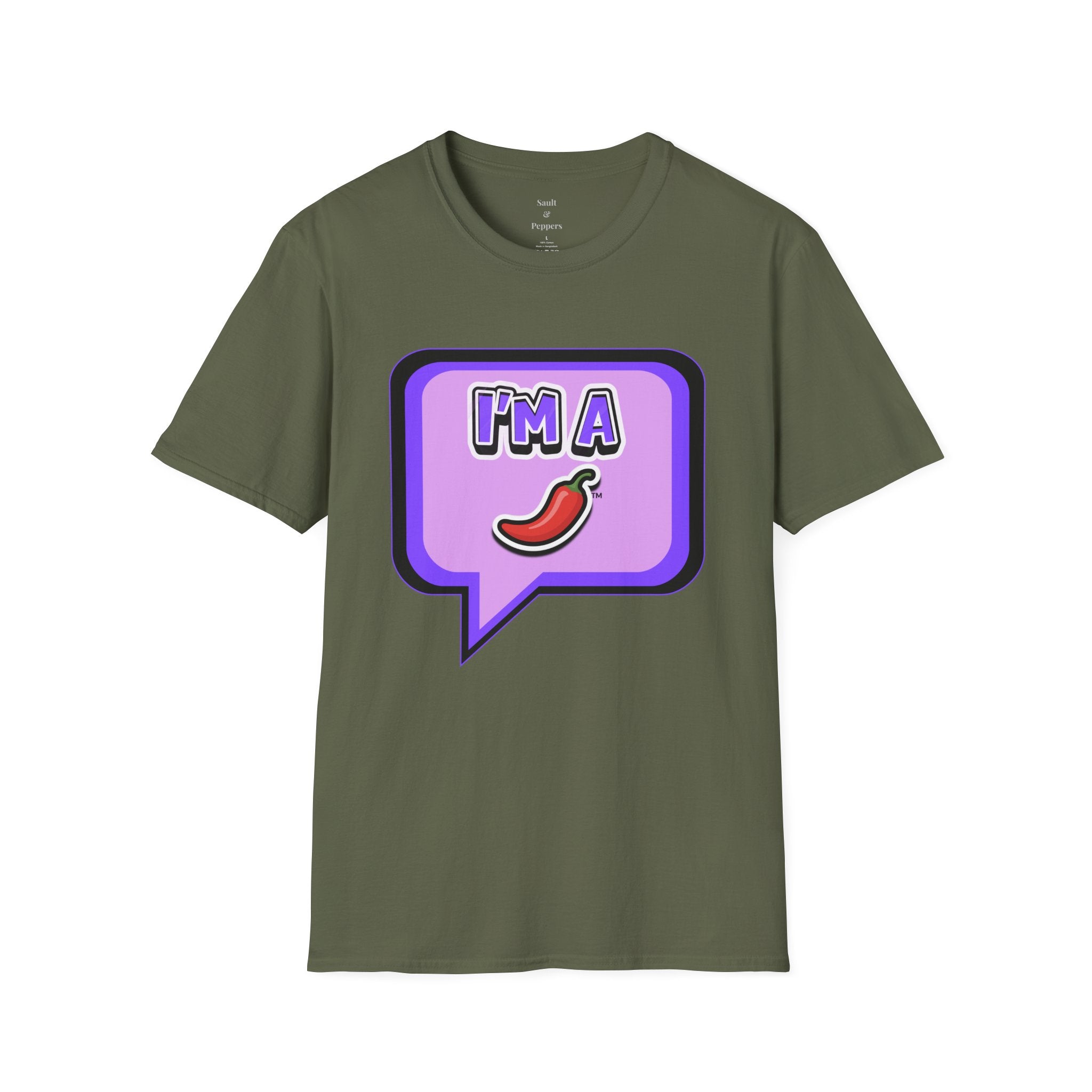 Purple "I’m A Pepper" Bubble Chat T-Shirt