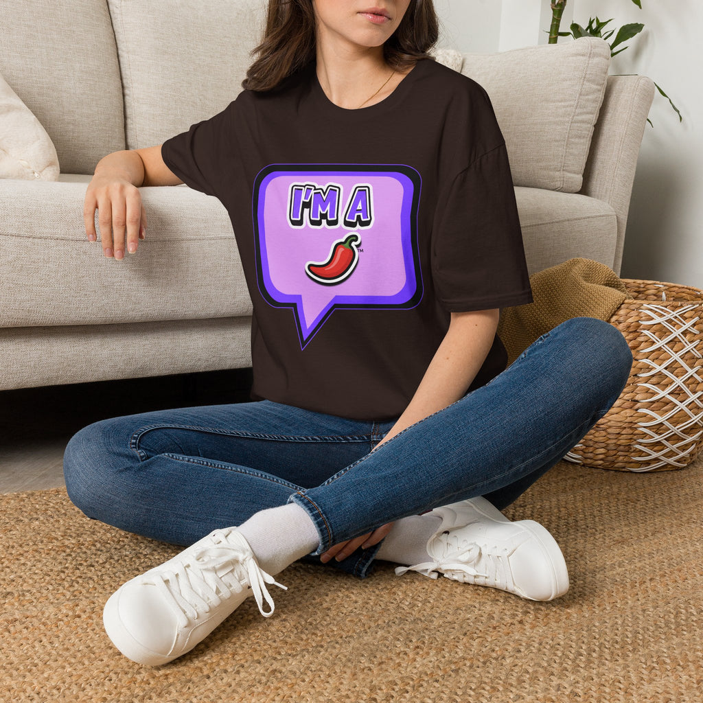 Purple "I’m A Pepper" Bubble Chat T-Shirt