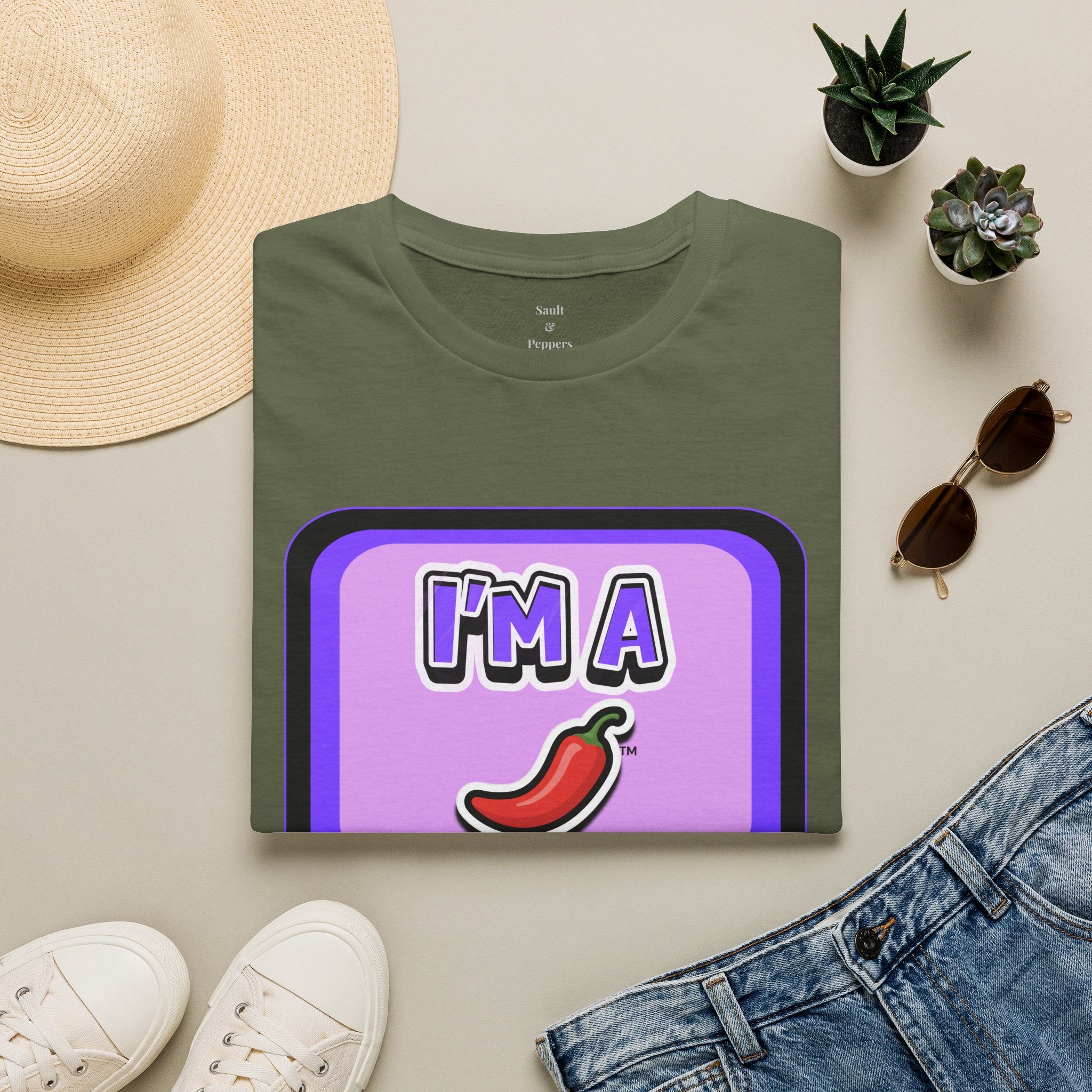 Purple "I’m A Pepper" Bubble Chat T-Shirt