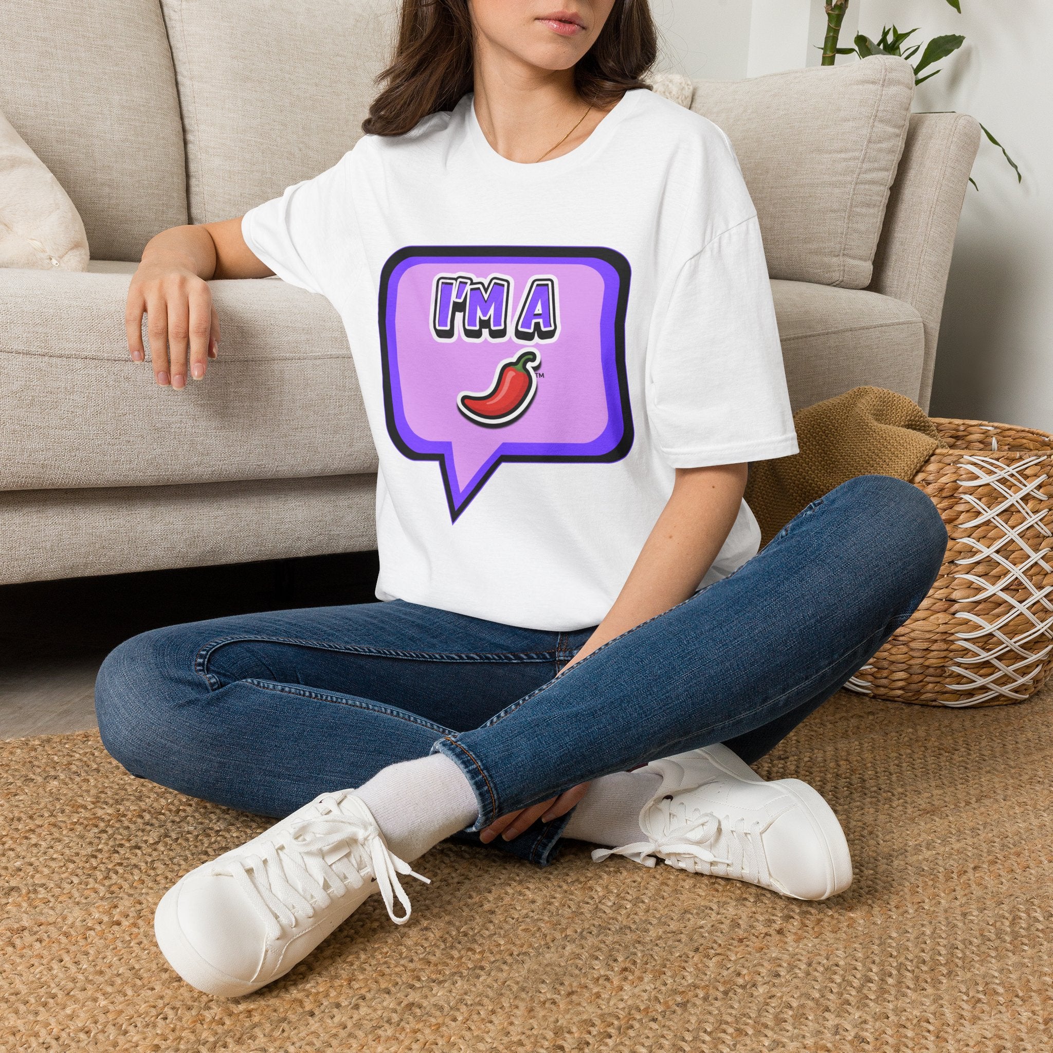 Purple "I’m A Pepper" Bubble Chat T-Shirt