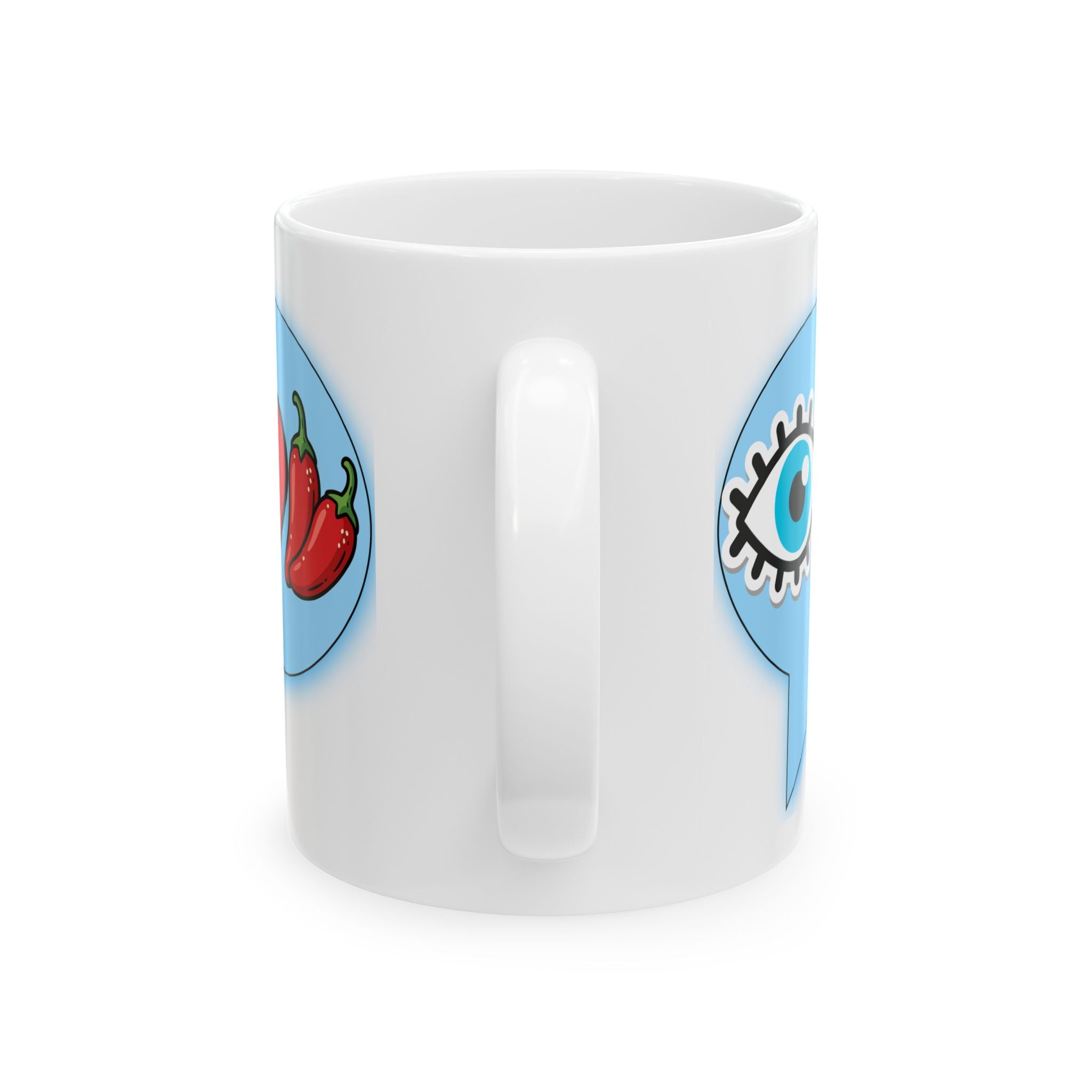 Blue Eye Love Peppers Mug (11oz)