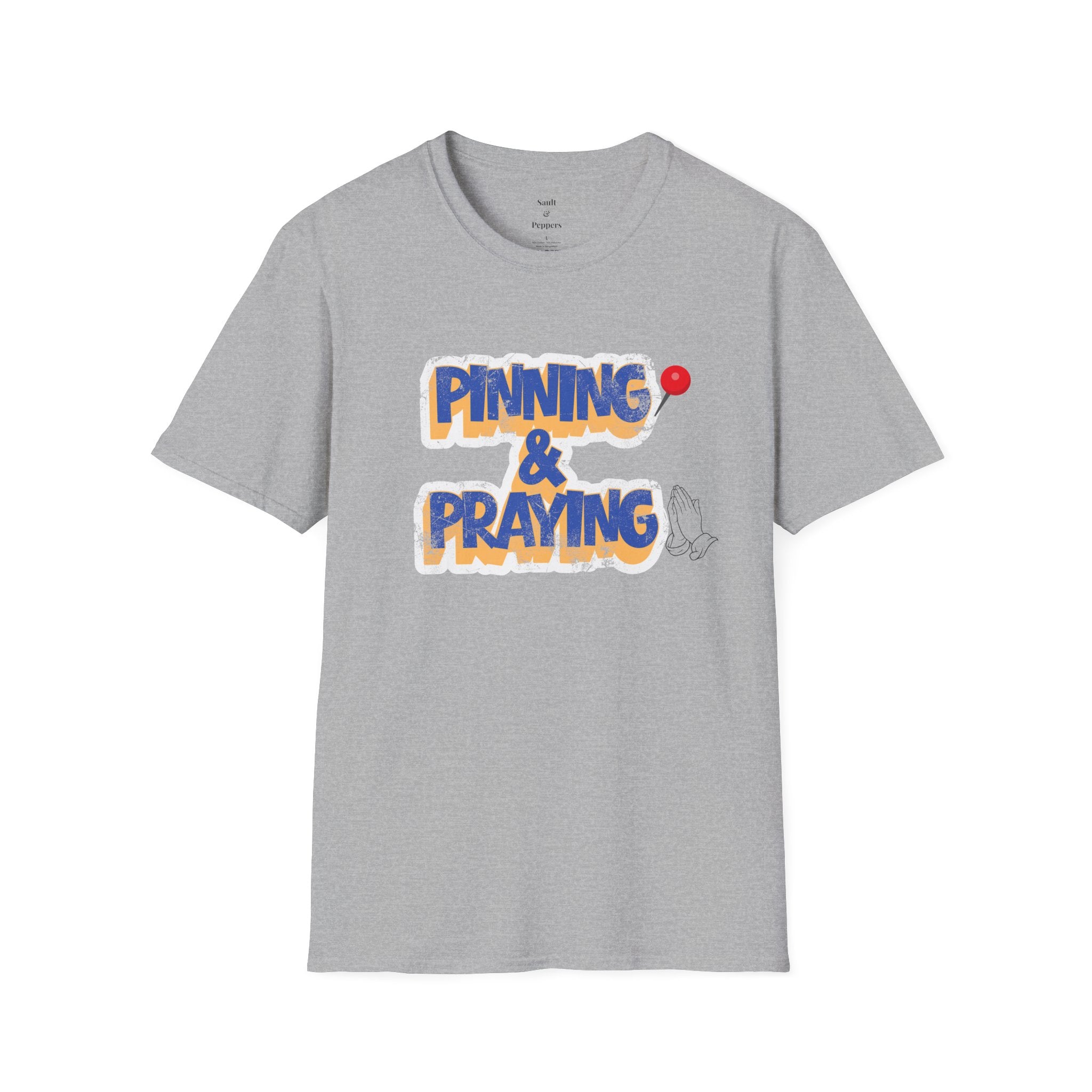 Pinning & Praying Blue/Yellow T-Shirt