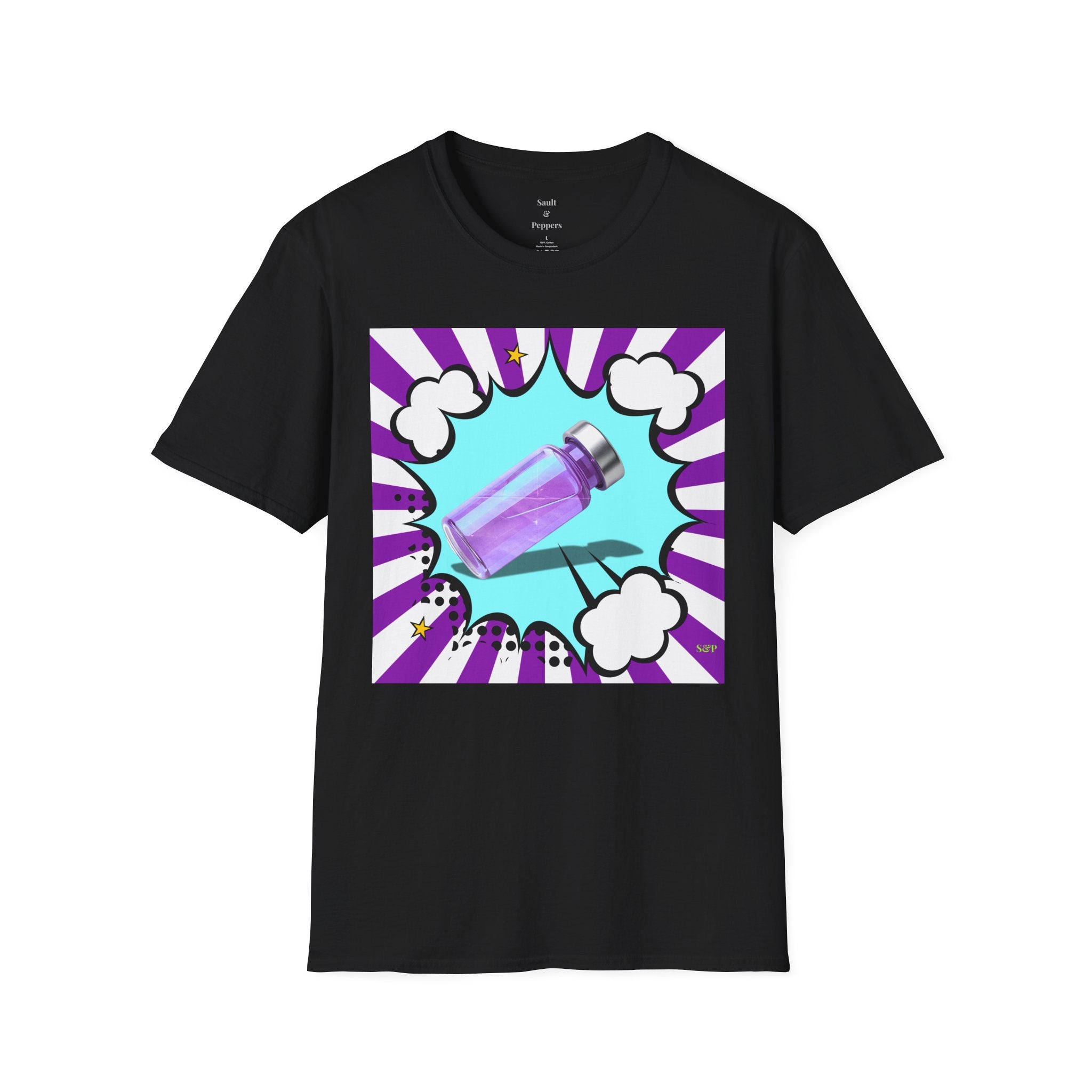Purple Vial Pop Art T-Shirt