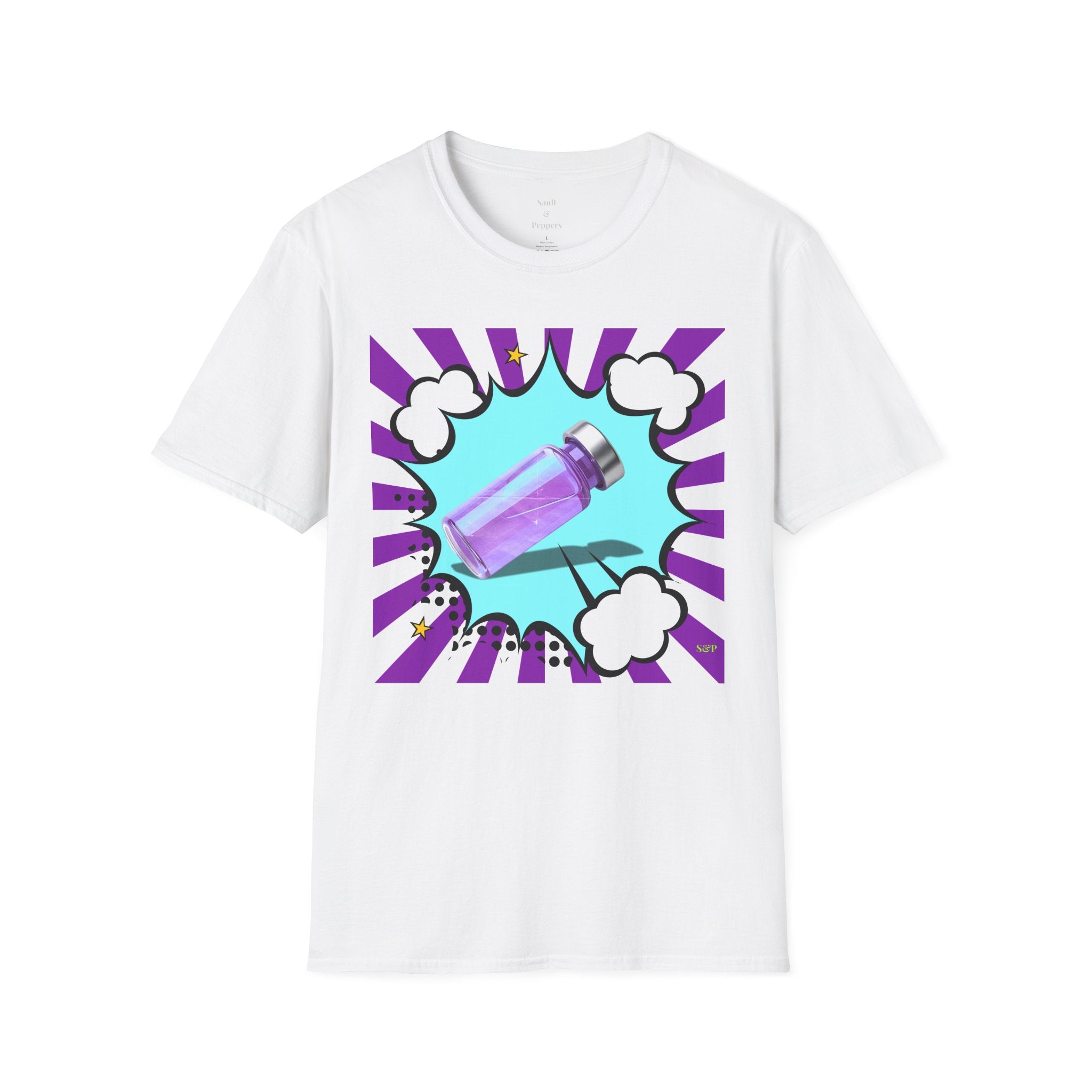 Purple Vial Pop Art T-Shirt
