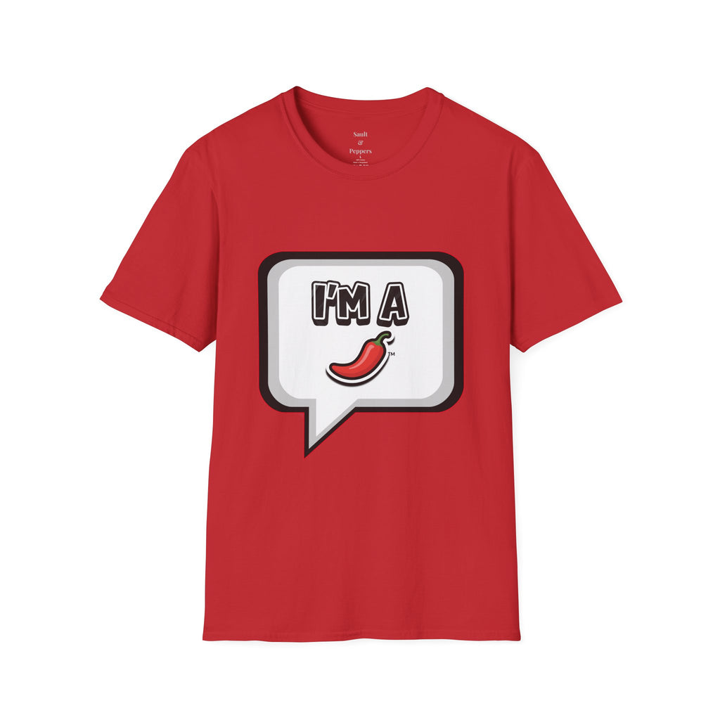 Black Chat Bubble "I'm A Pepper" T-Shirt