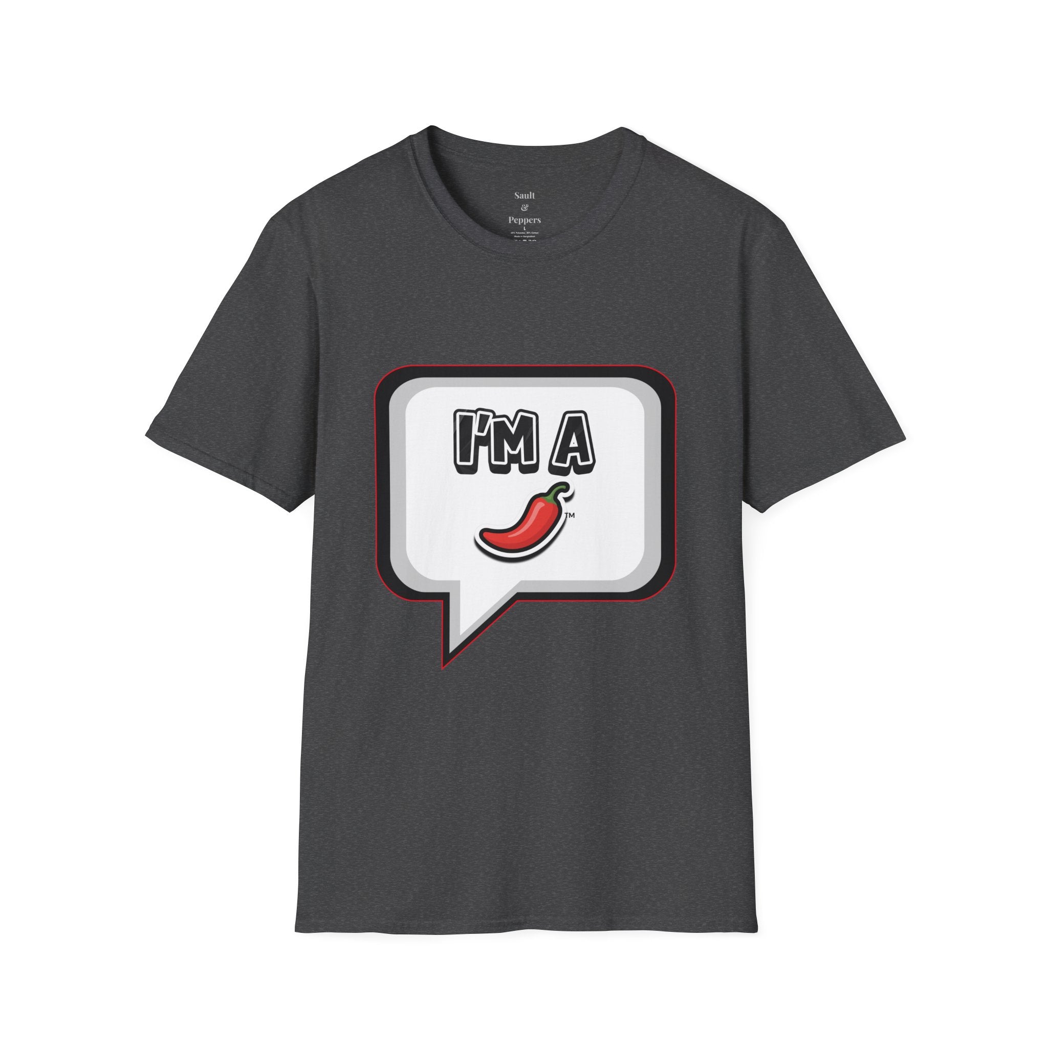 Black Chat Bubble "I'm A Pepper" T-Shirt
