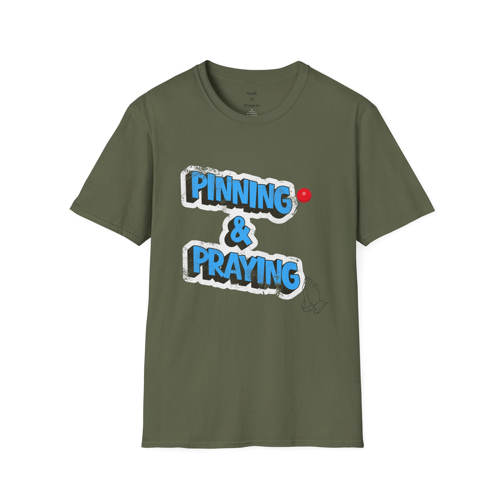 Pinning & Praying T-shirt Blue/Yellow