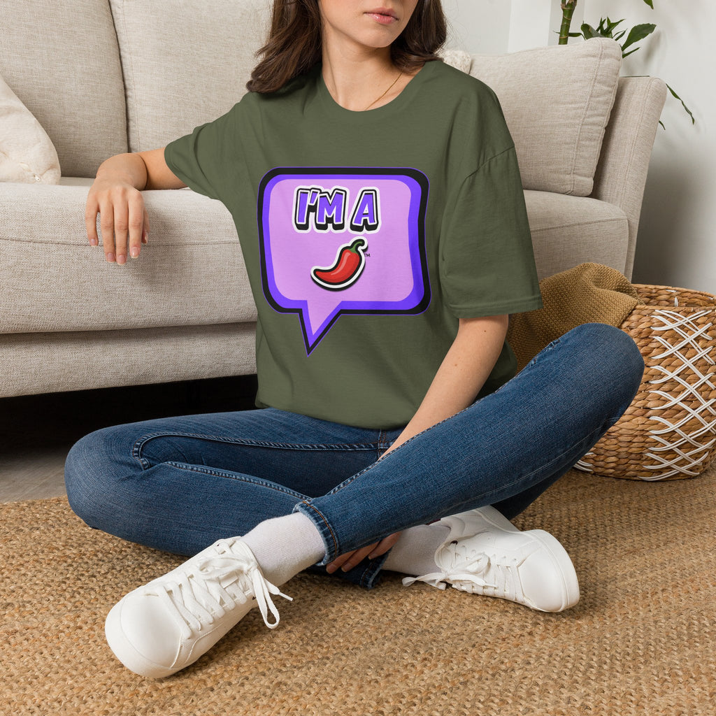 Purple "I’m A Pepper" Bubble Chat T-Shirt