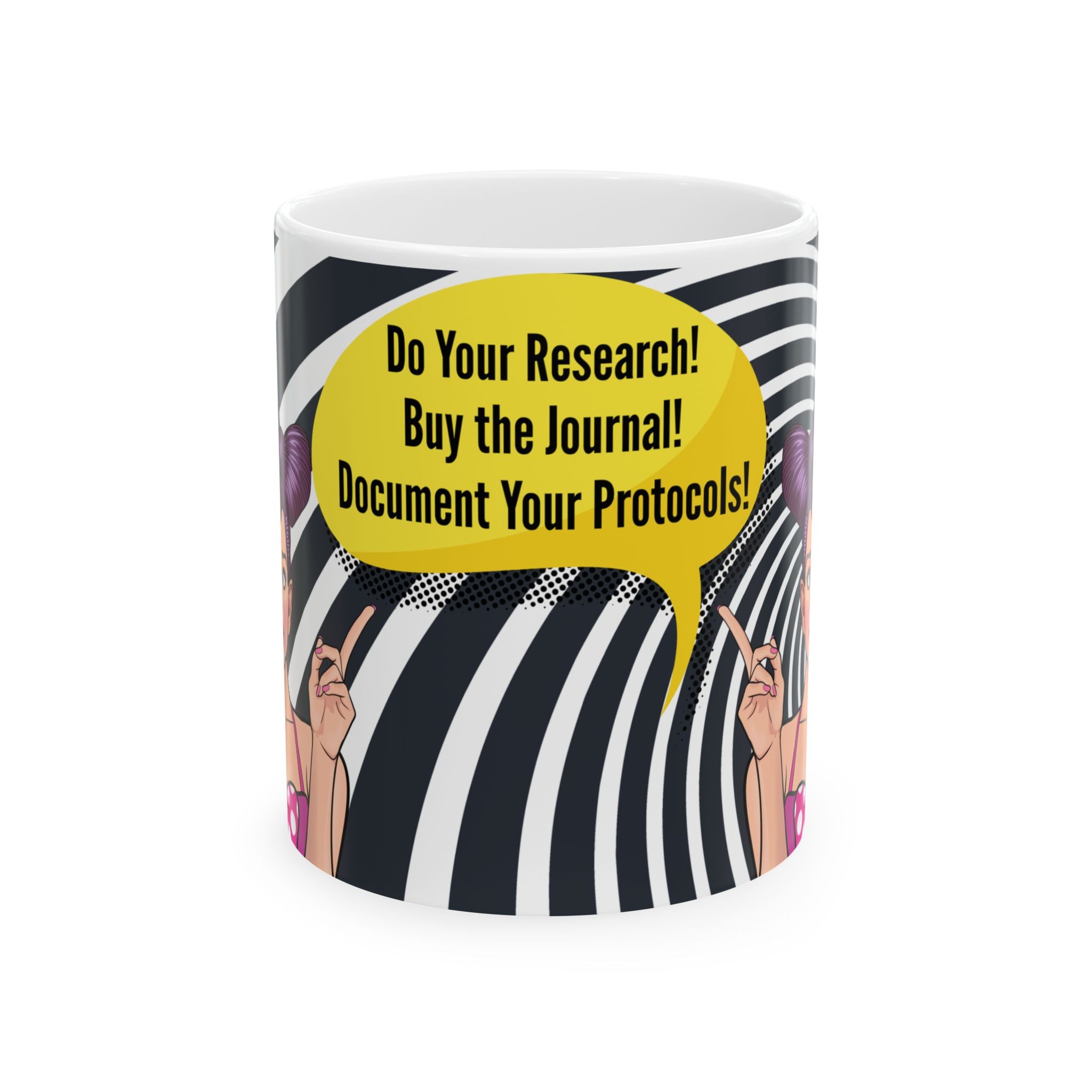 Do Your Research! Buy the Journal Pop Art Mug (11oz, 15oz)