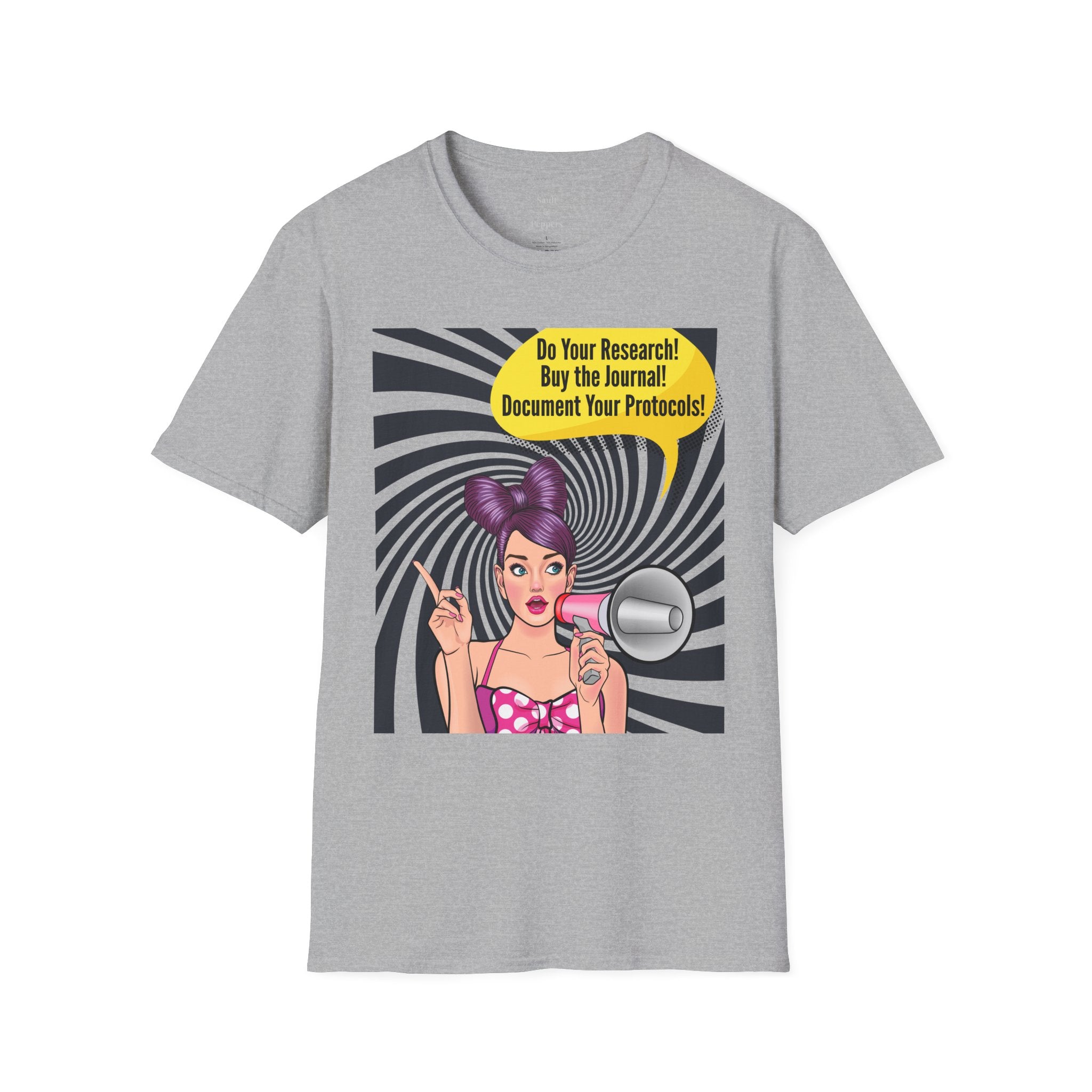 Research Protocols PSA Pop Art T-Shirt