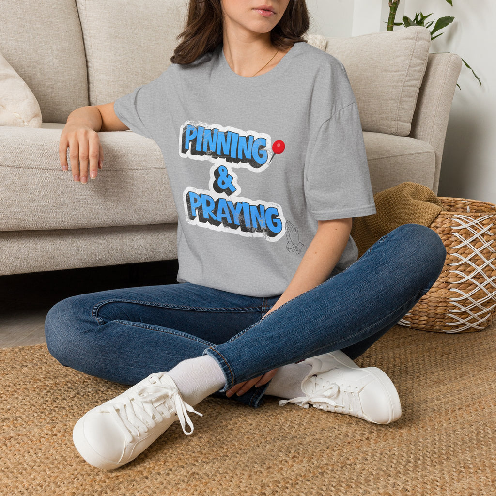 Pinning & Praying T-shirt Blue/Yellow
