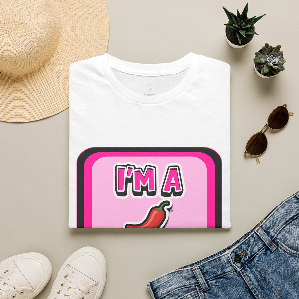 Pink "I’m A Pepper"  Bubble Chat T-Shirt