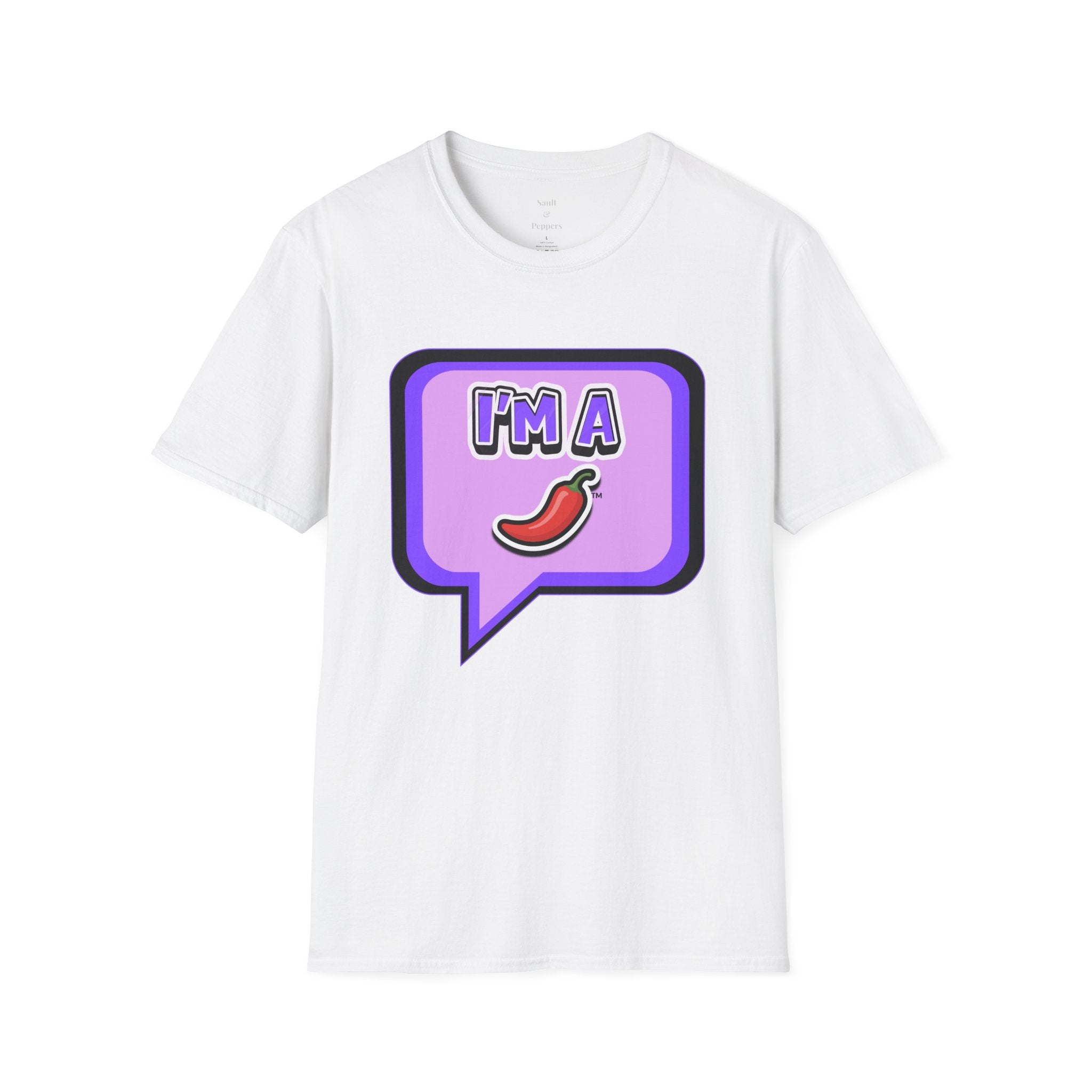 Purple "I’m A Pepper" Bubble Chat T-Shirt