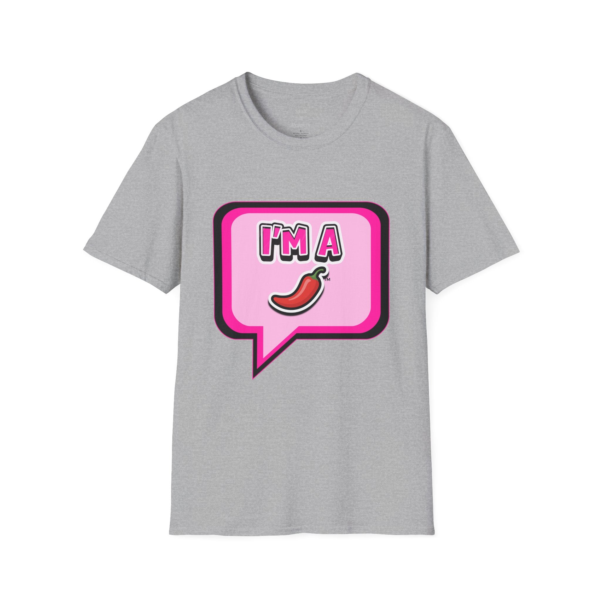 Pink "I’m A Pepper"  Bubble Chat T-Shirt
