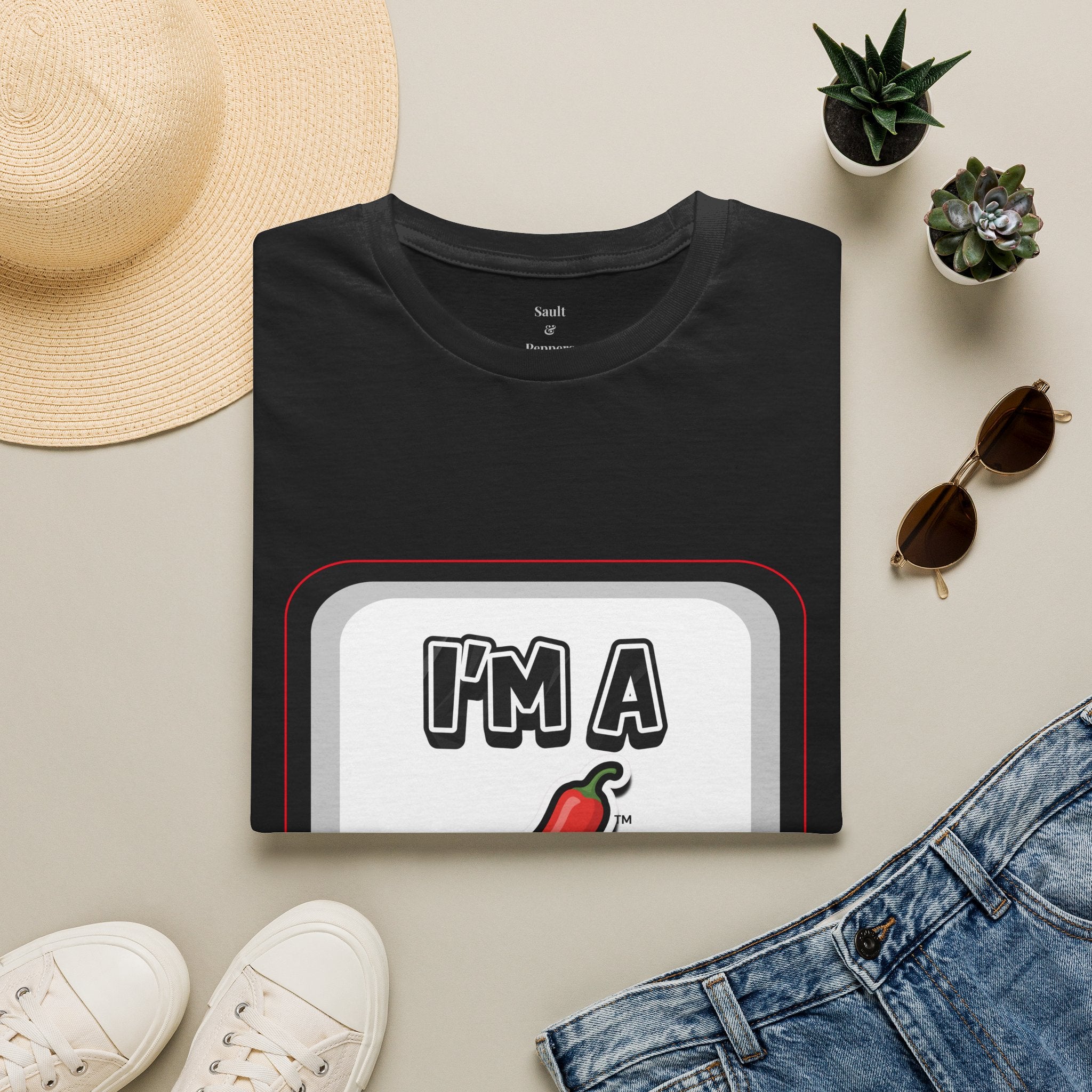 Black Chat Bubble "I'm A Pepper" T-Shirt