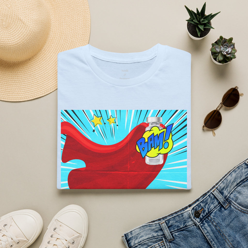 Superhero Peptide T-Shirt — "BAM!" Pop Art Design
