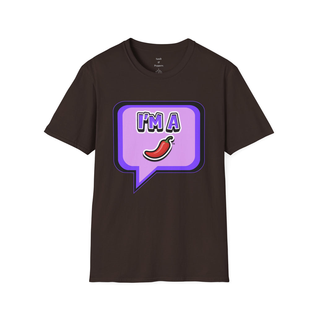 Purple "I’m A Pepper" Bubble Chat T-Shirt