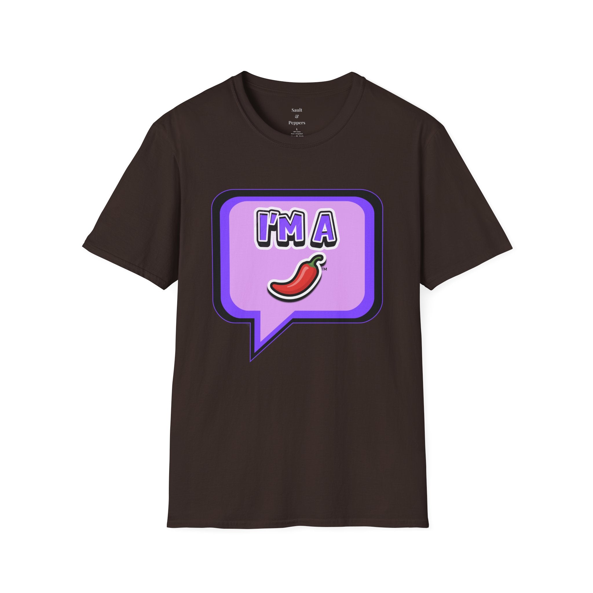 Purple "I’m A Pepper" Bubble Chat T-Shirt