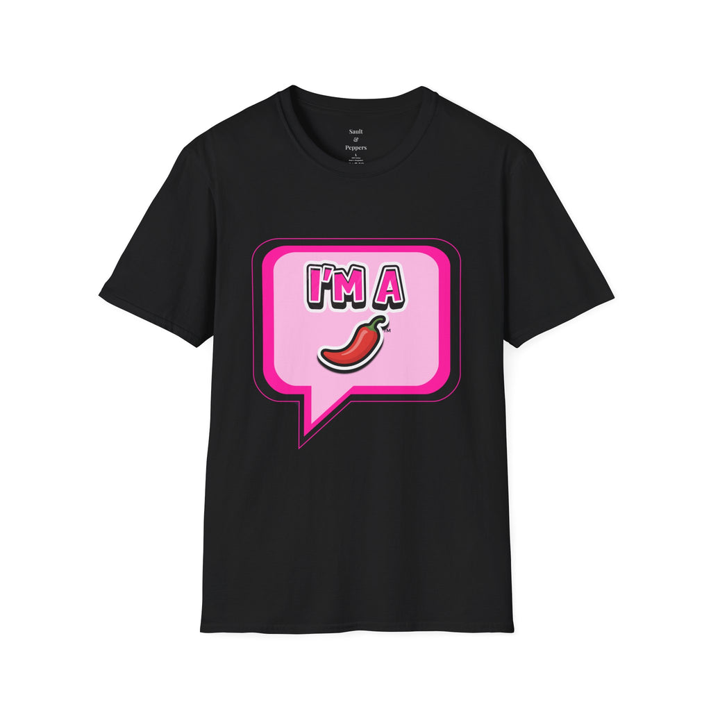 Pink "I’m A Pepper"  Bubble Chat T-Shirt