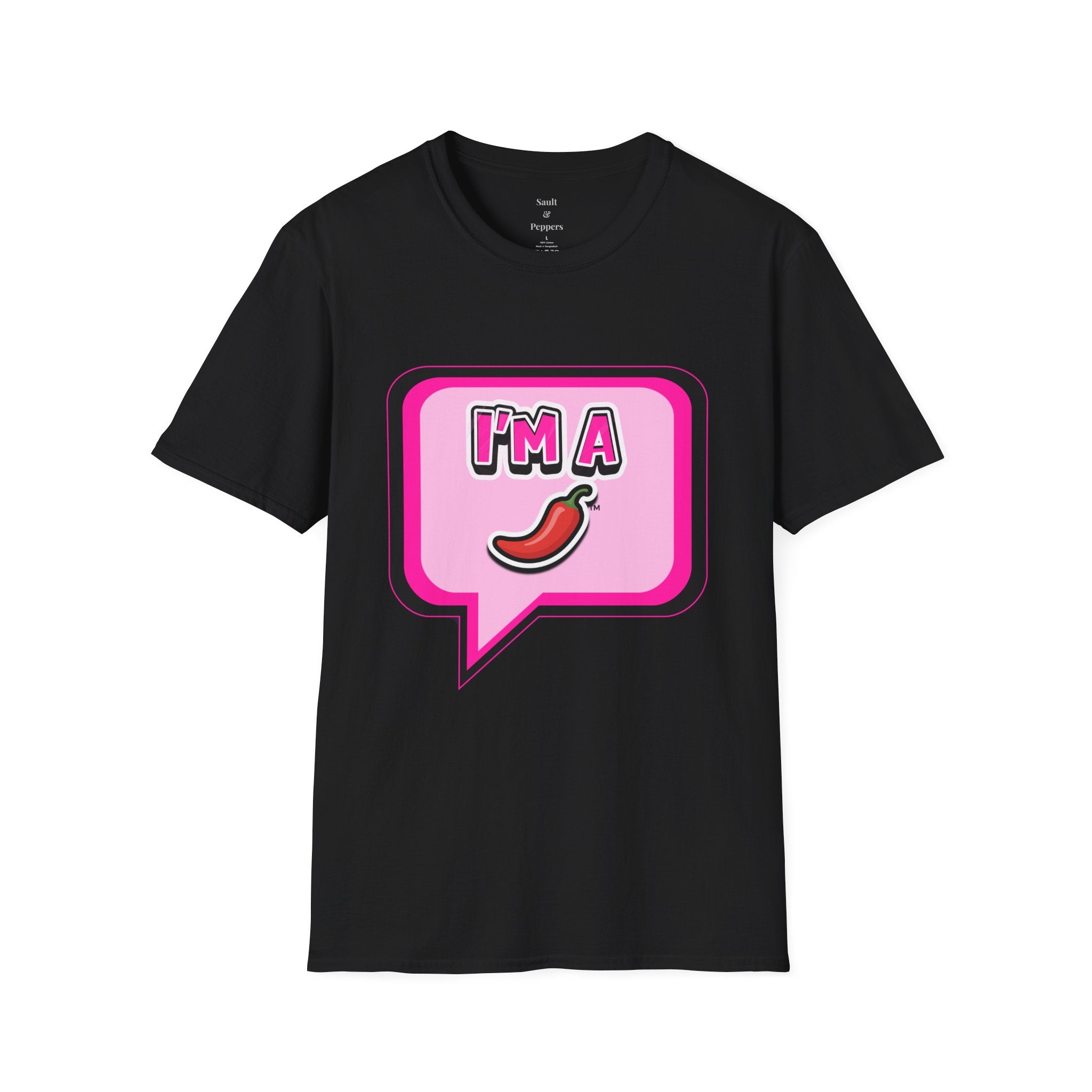 Pink "I’m A Pepper"  Bubble Chat T-Shirt